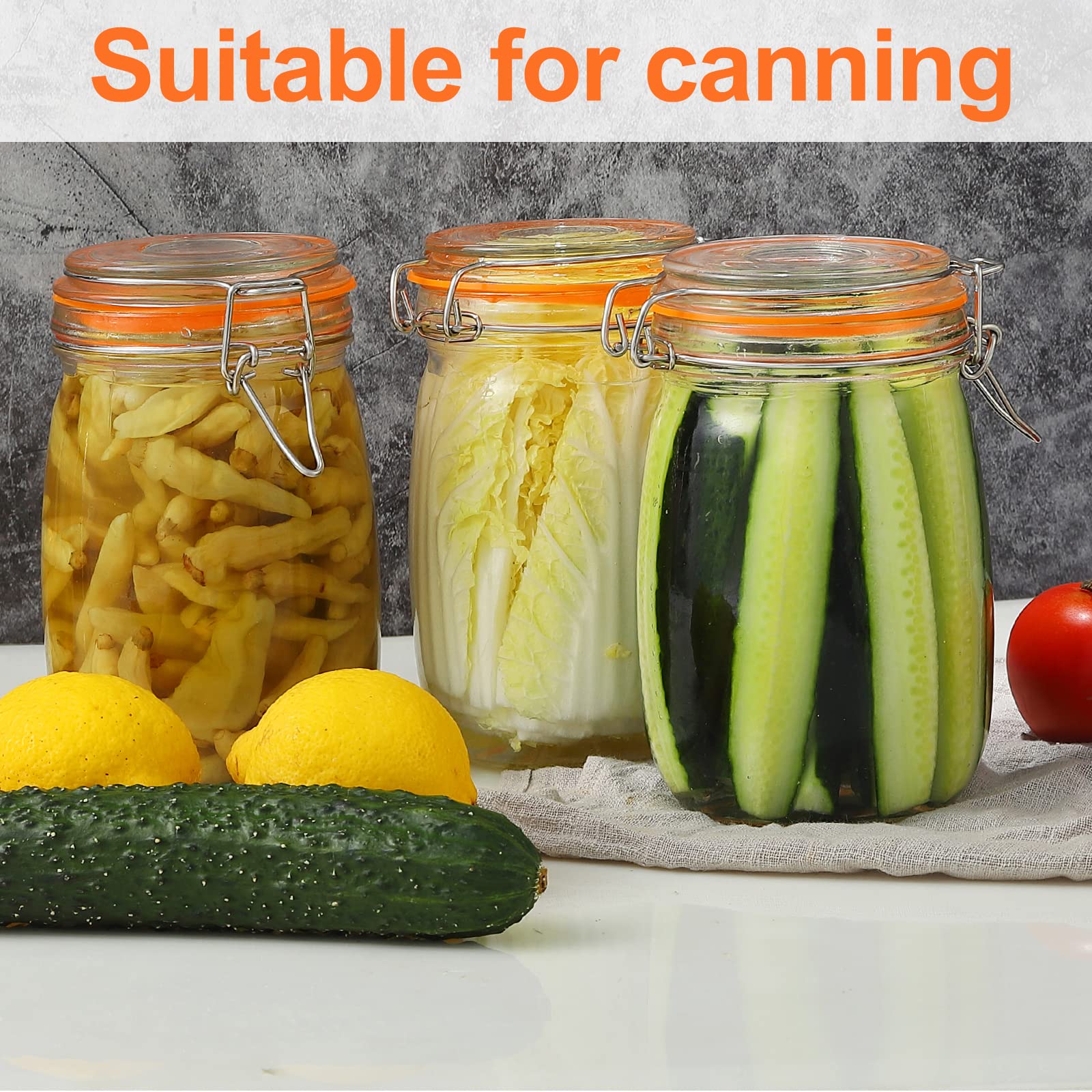 Wide Mouth Mason Jars (32 Fl Oz)
