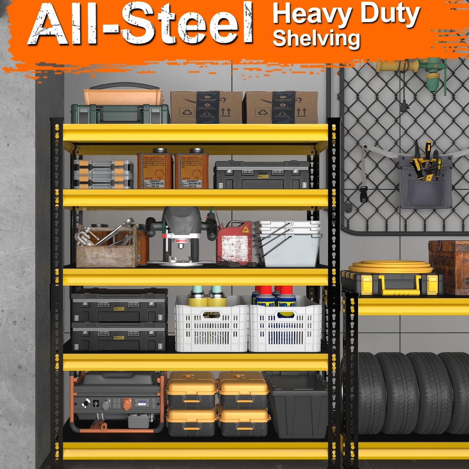 Metal Garage Shelving for Storage