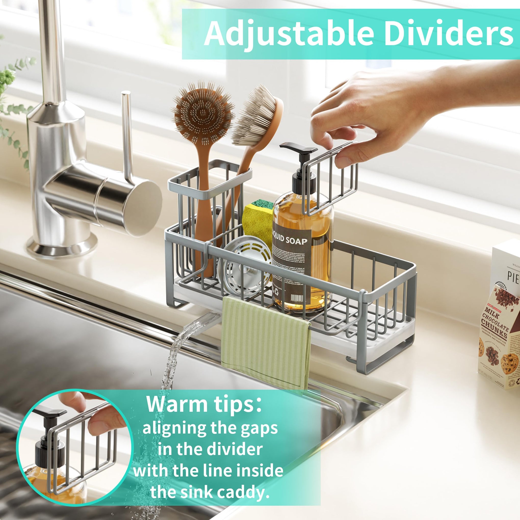 Sponge Holder for Kitchen Sink