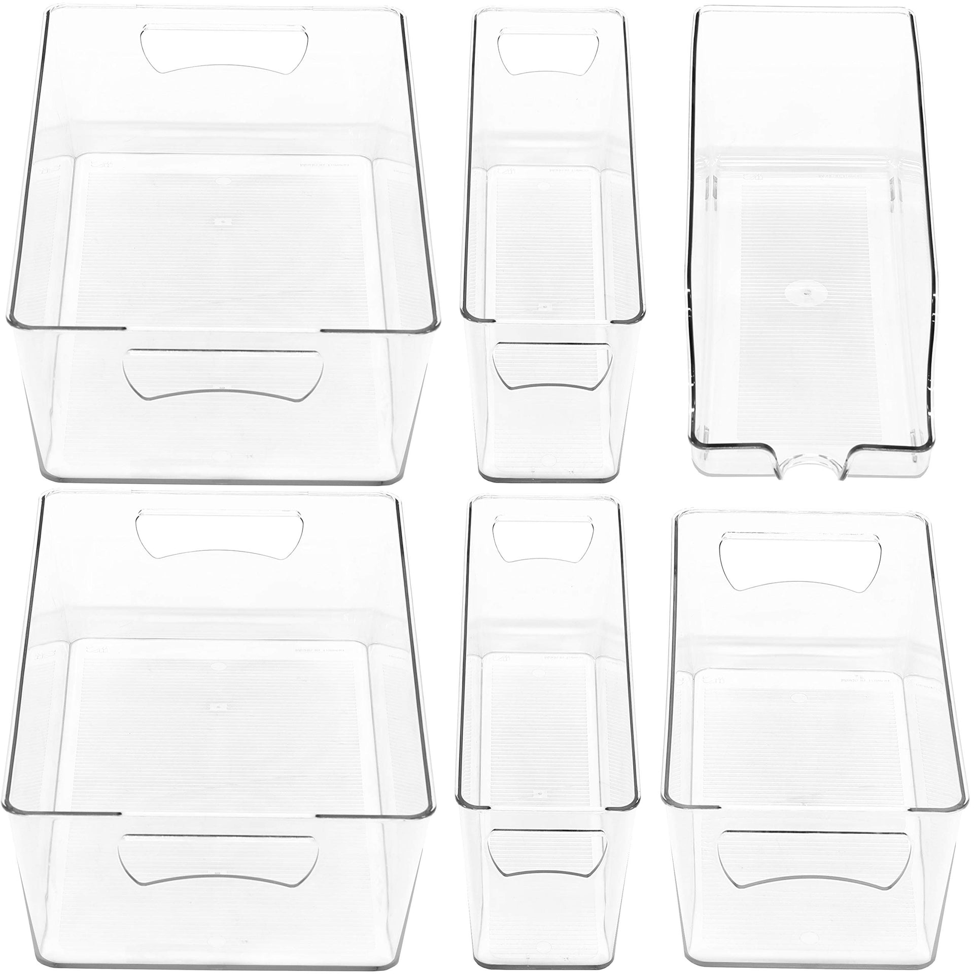 Refrigerator Storage Organizer Bins (6 Count)