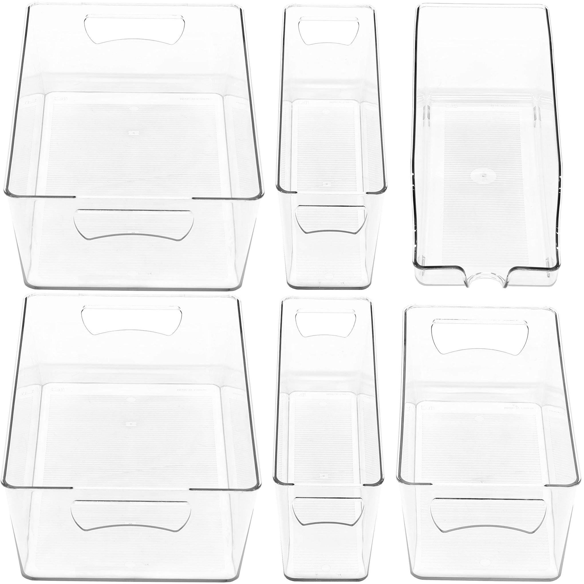 Refrigerator Storage Organizer Bins (6 Count)
