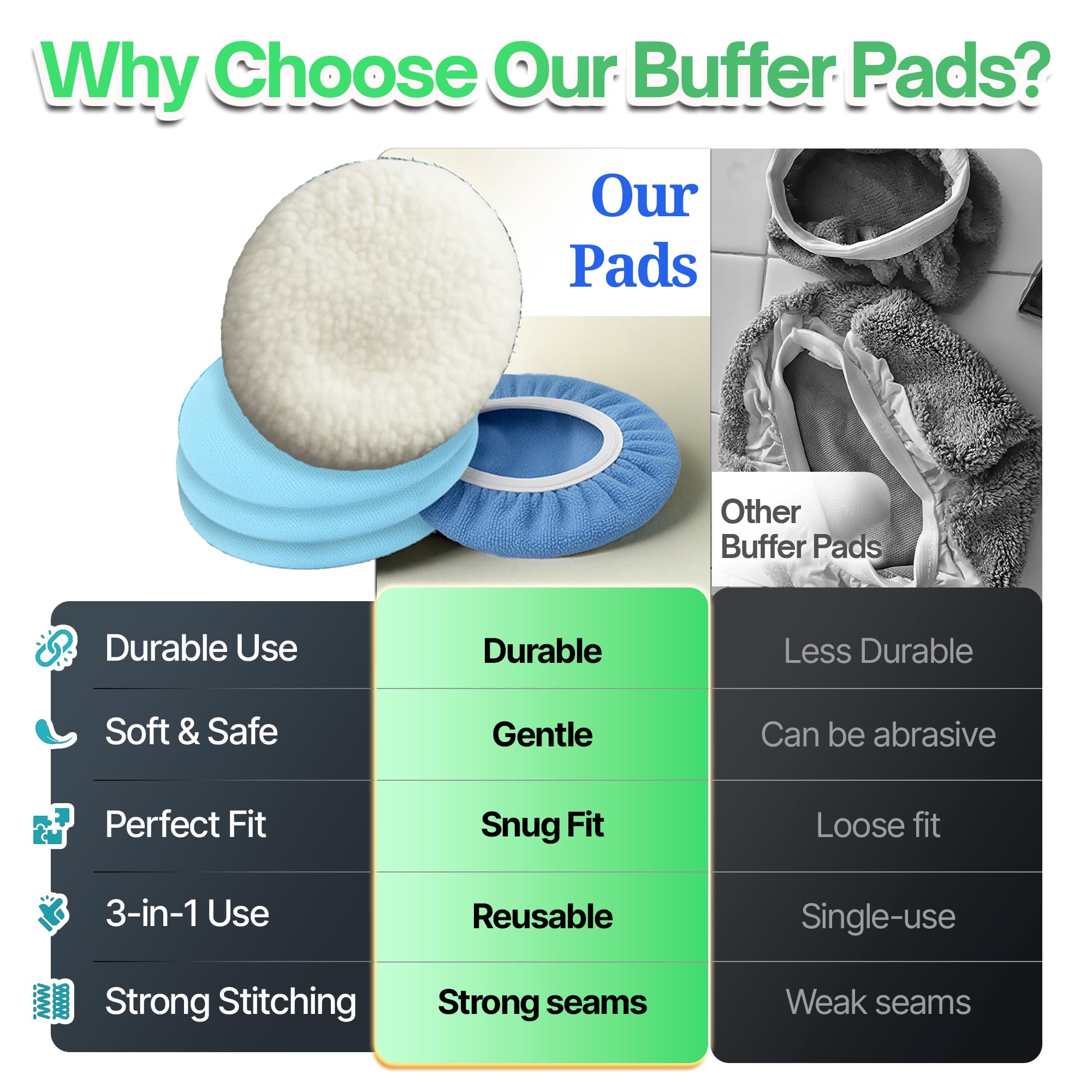 6 Pack Buffing Pads