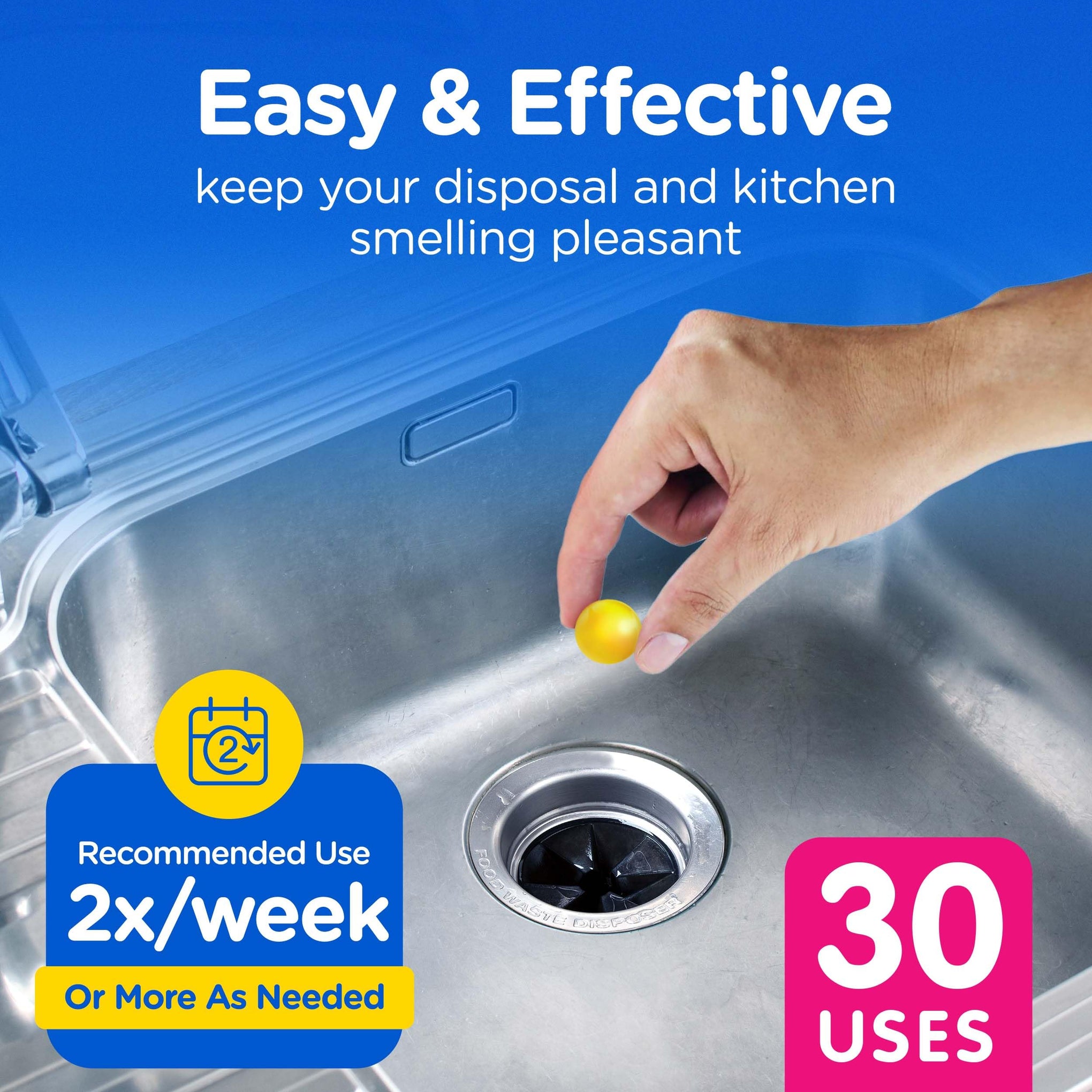 Plink Compac Garbage Disposal Cleaner (30 Count)