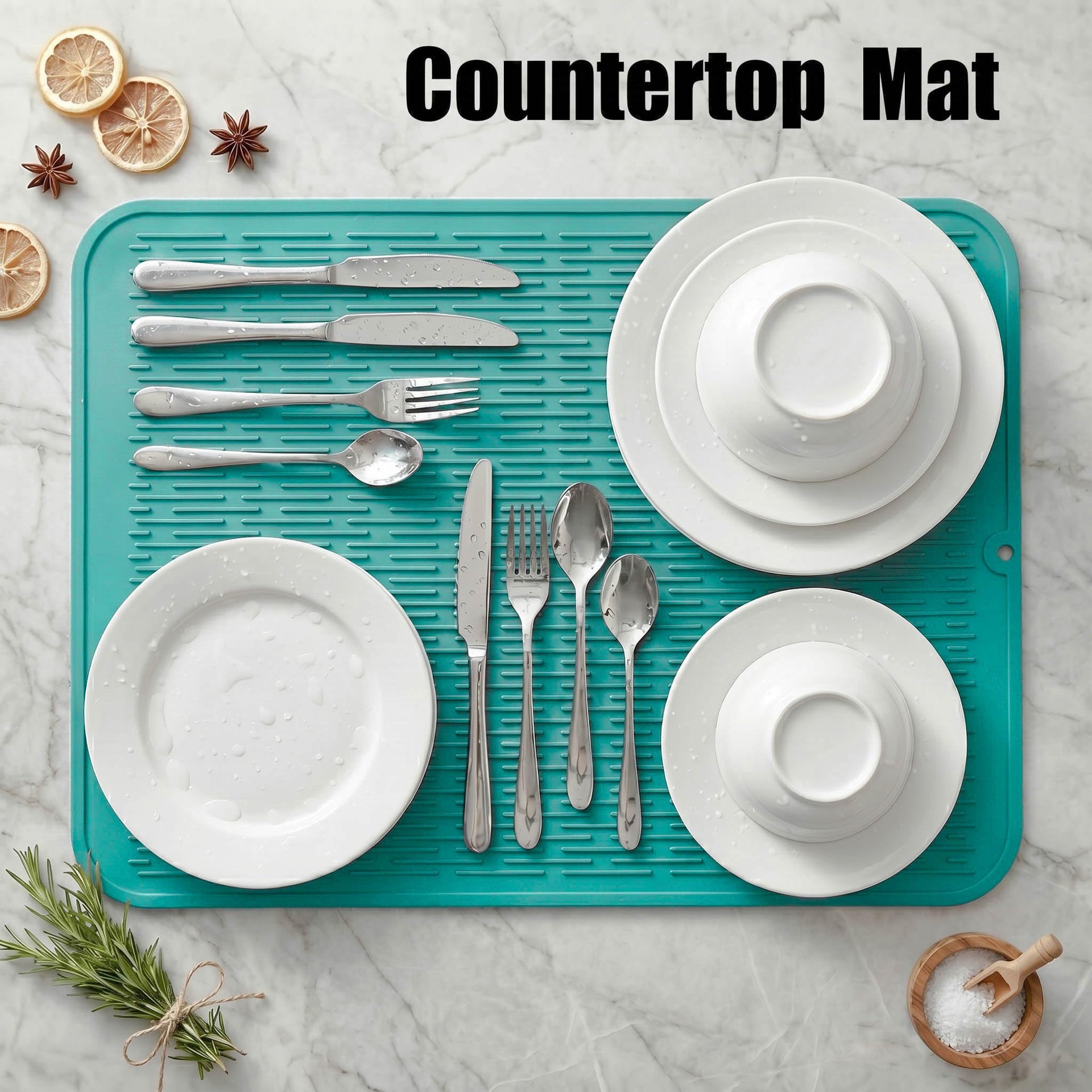 Silicone Dish Drying Mat for Multiple Usage