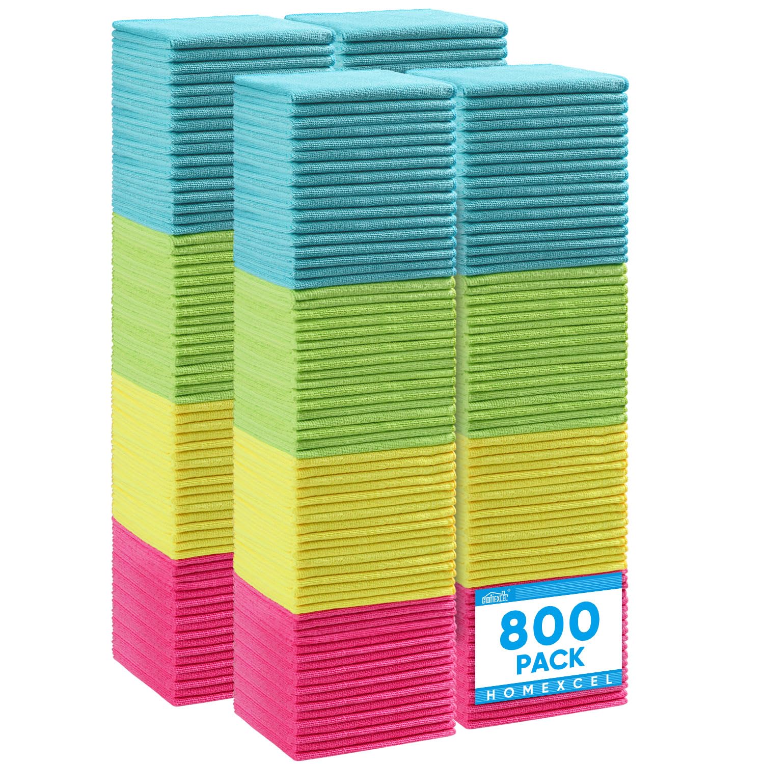 Microfiber Cleaning Cloth 800 Pack (800 Count)