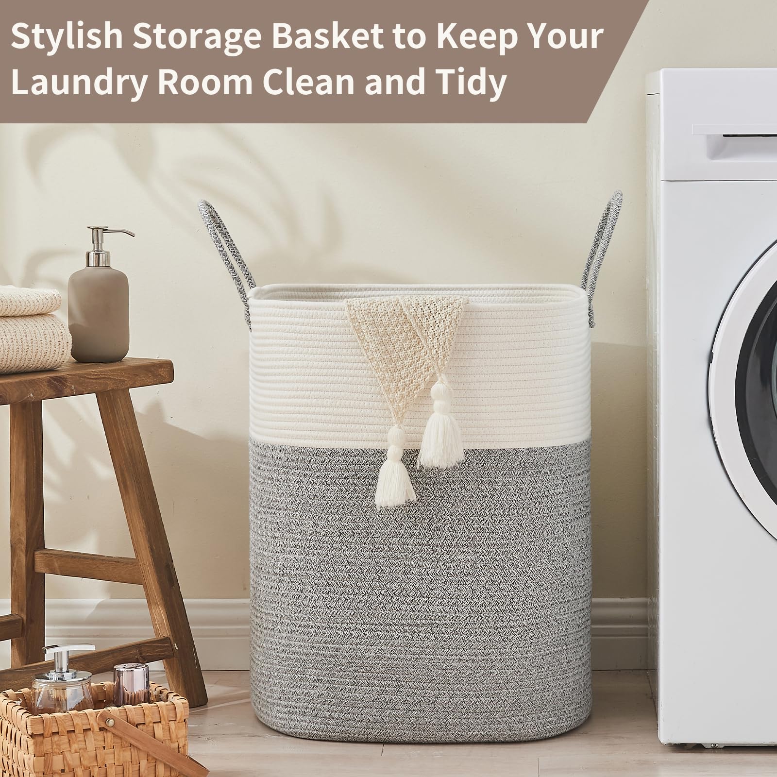 Laundry Basket with Handles