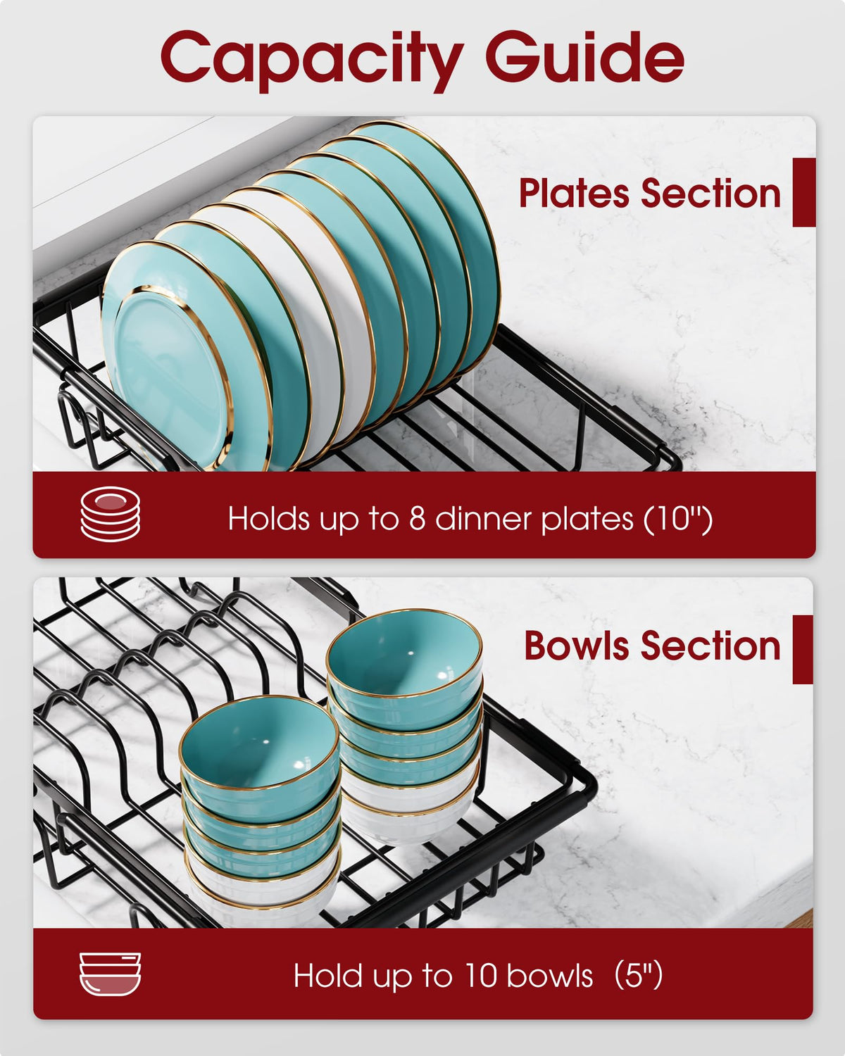 Dish Drying Rack in Sink