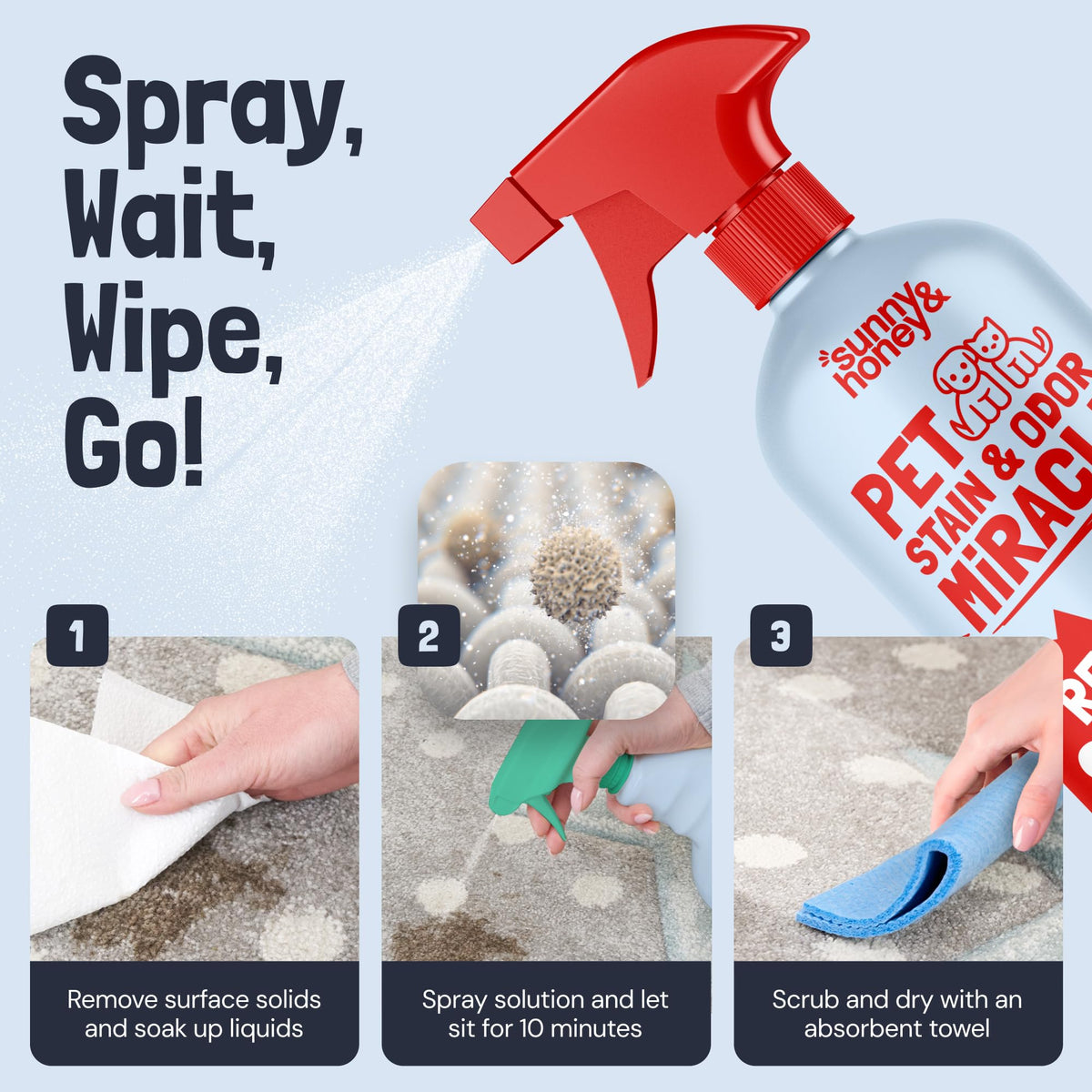Pet Stain and Odor Remover for Carpets (128 Fl Oz)