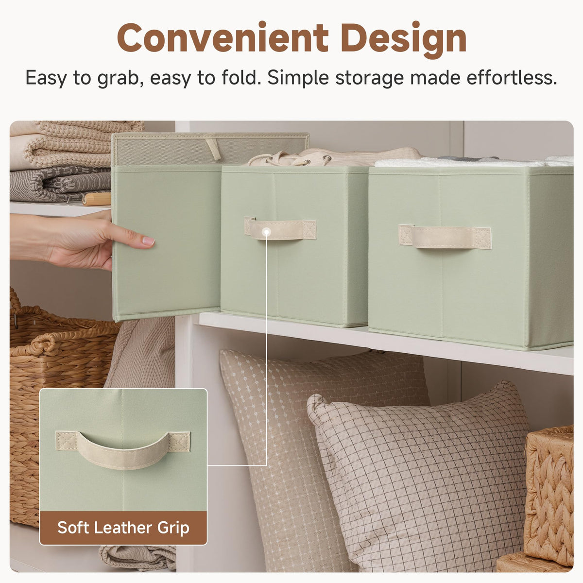 Closet Storage Bins (3 Count)