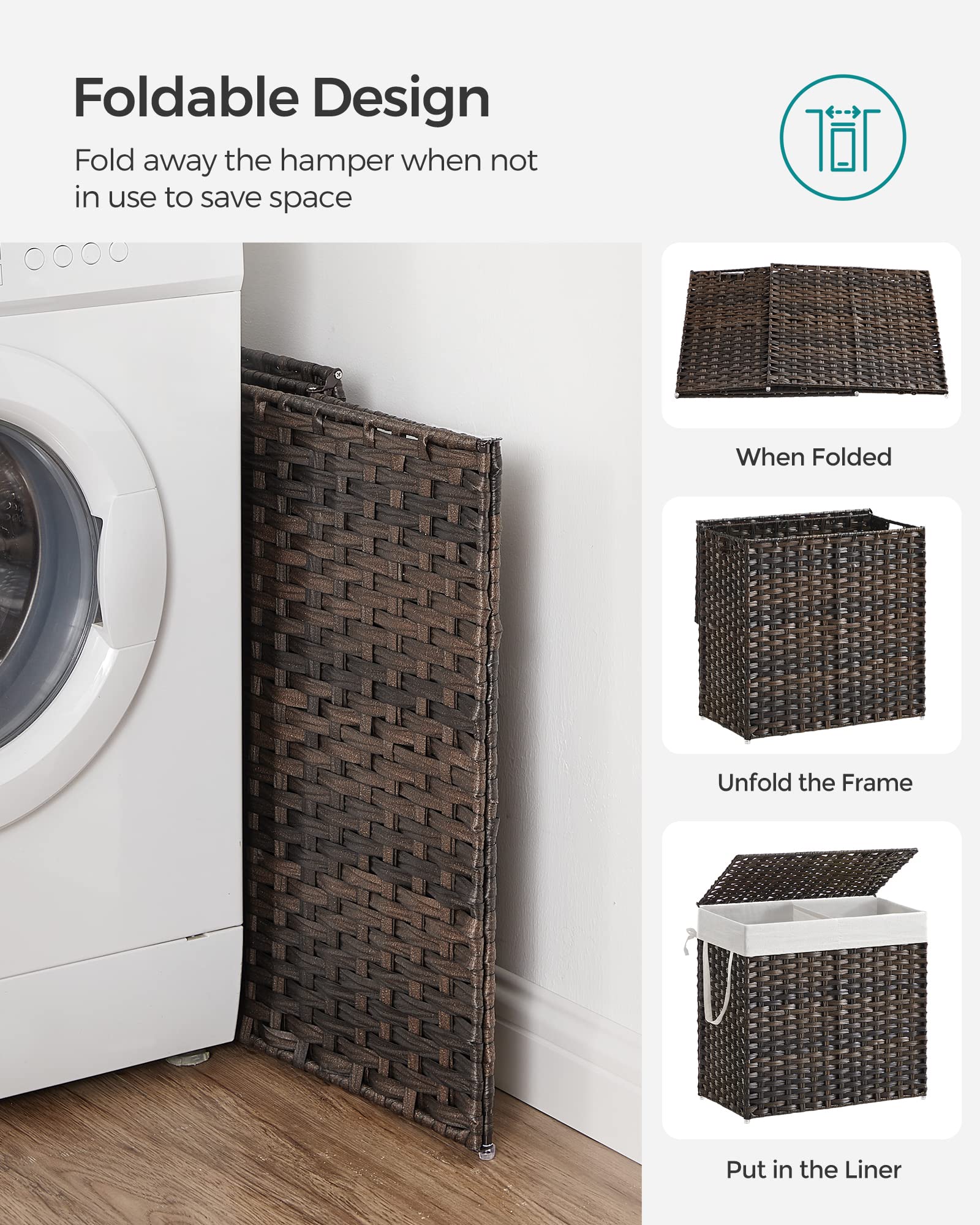 Laundry Hamper with Lid - ModHome Supplies