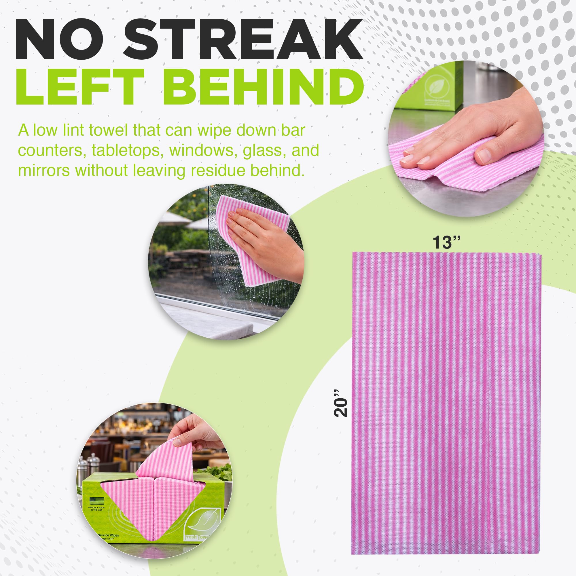 Fresh Towel Pink Foodservice Towels (200 Count)