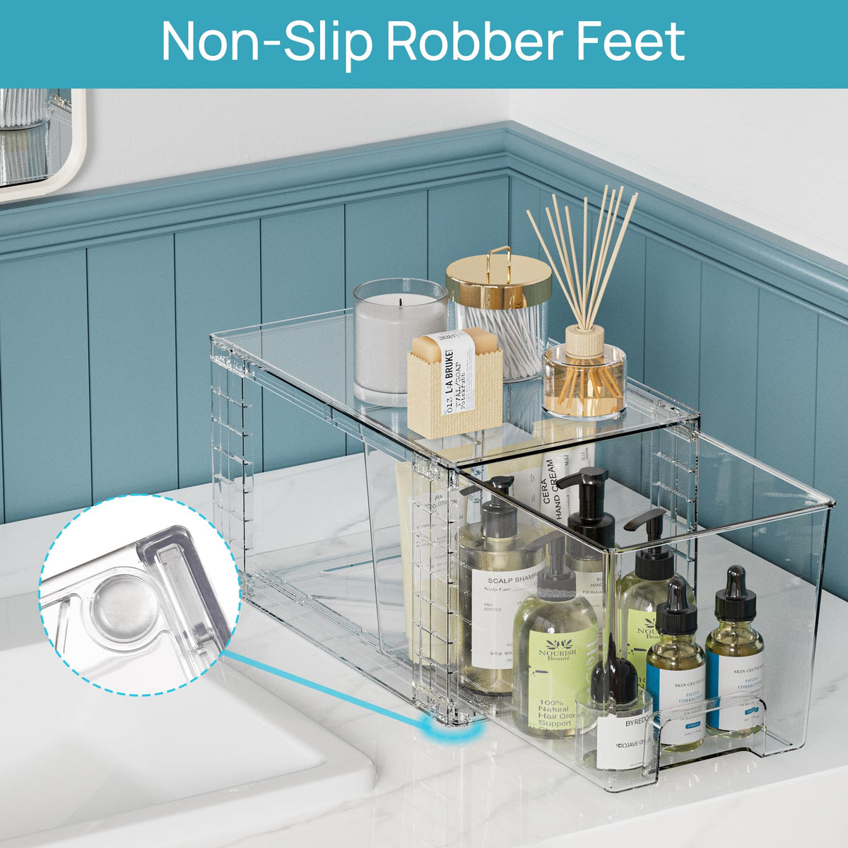 Clear Stackable Storage Drawers (8 Count)