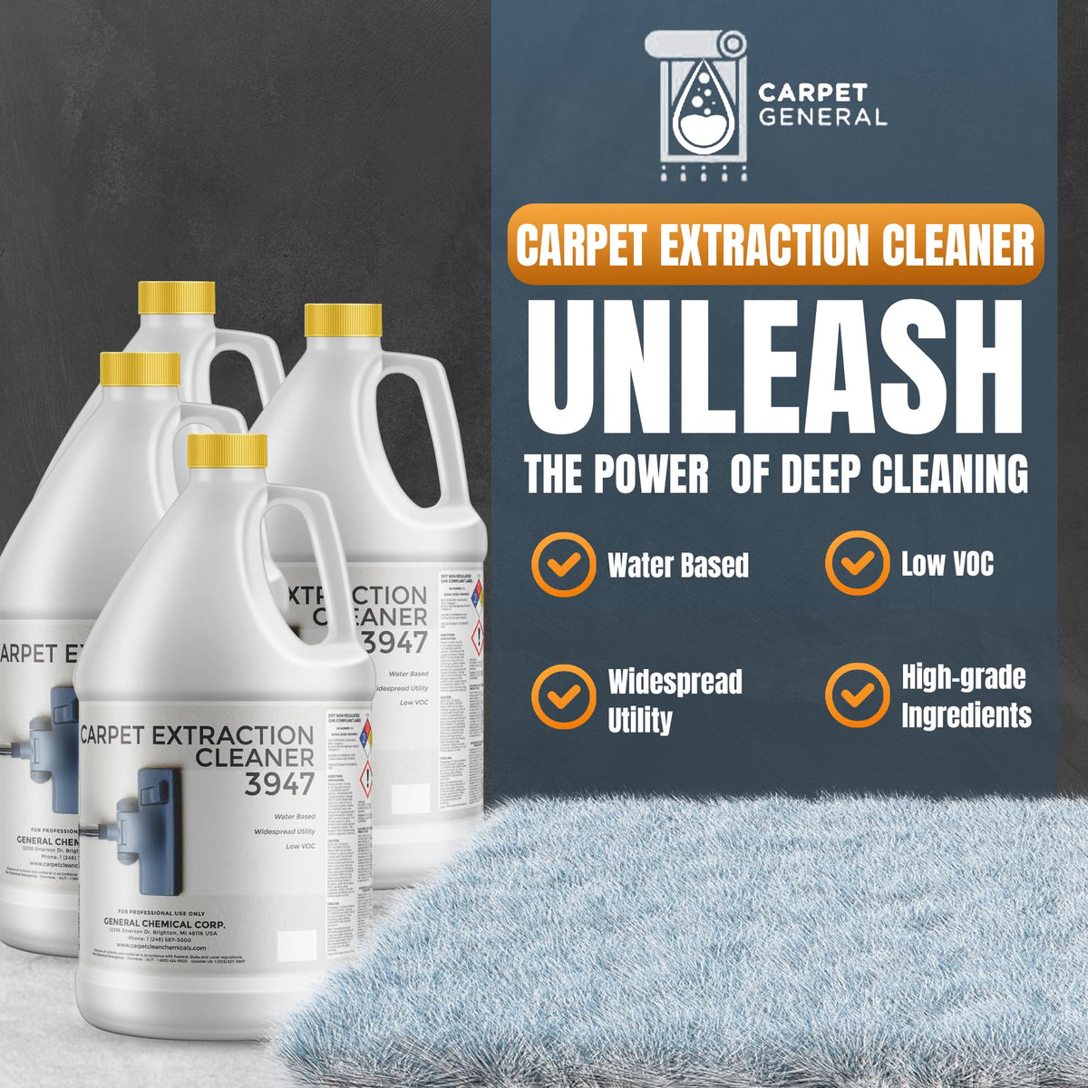 3947 Water Based Professional Carpet (512 Fl Oz)