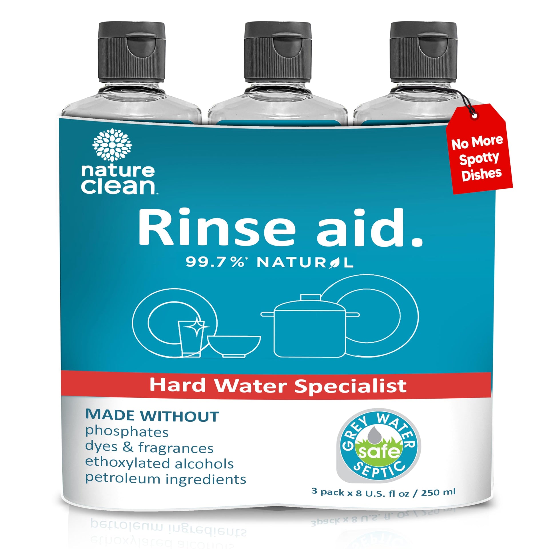 Dishwasher Rinse Aid Cleaner Non (24 Fl Oz)
