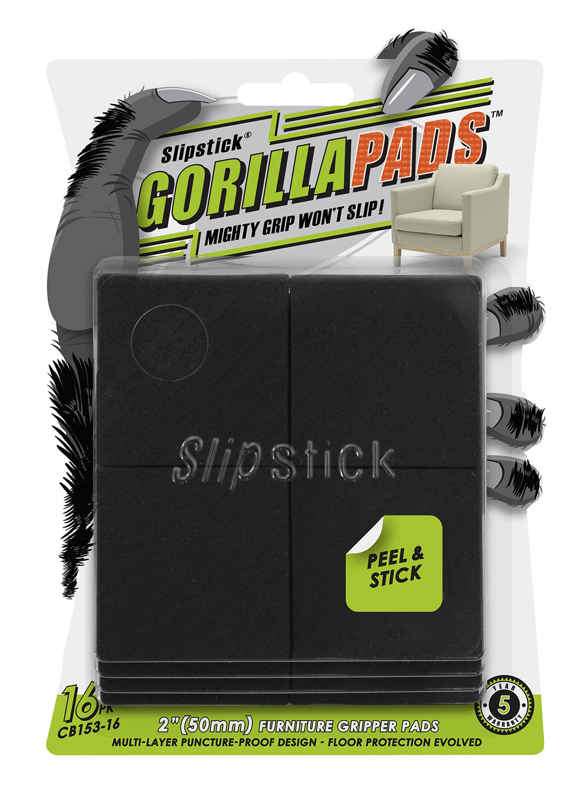 GorillaPads Non Slip Furniture Pads (16 Count)