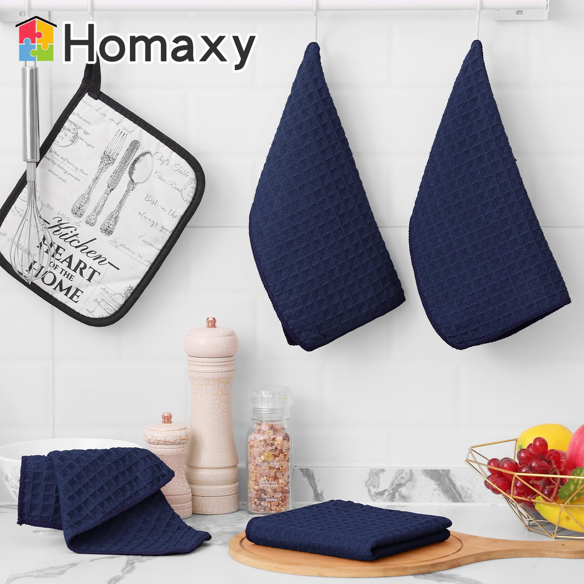 Microfiber Kitchen Towels and Dishcloths Sets (8 Count)