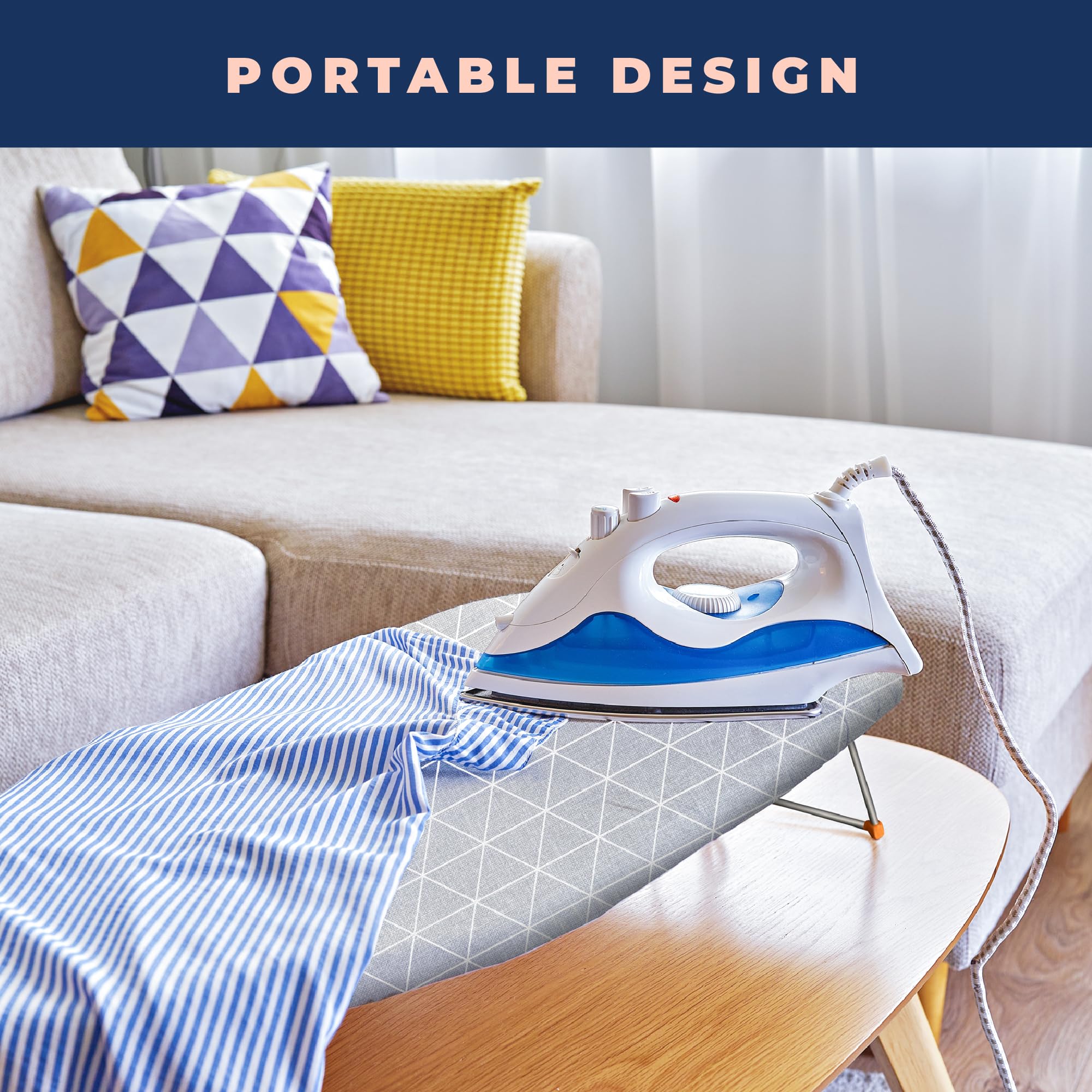 Tabletop Ironing Board with Folding Legs