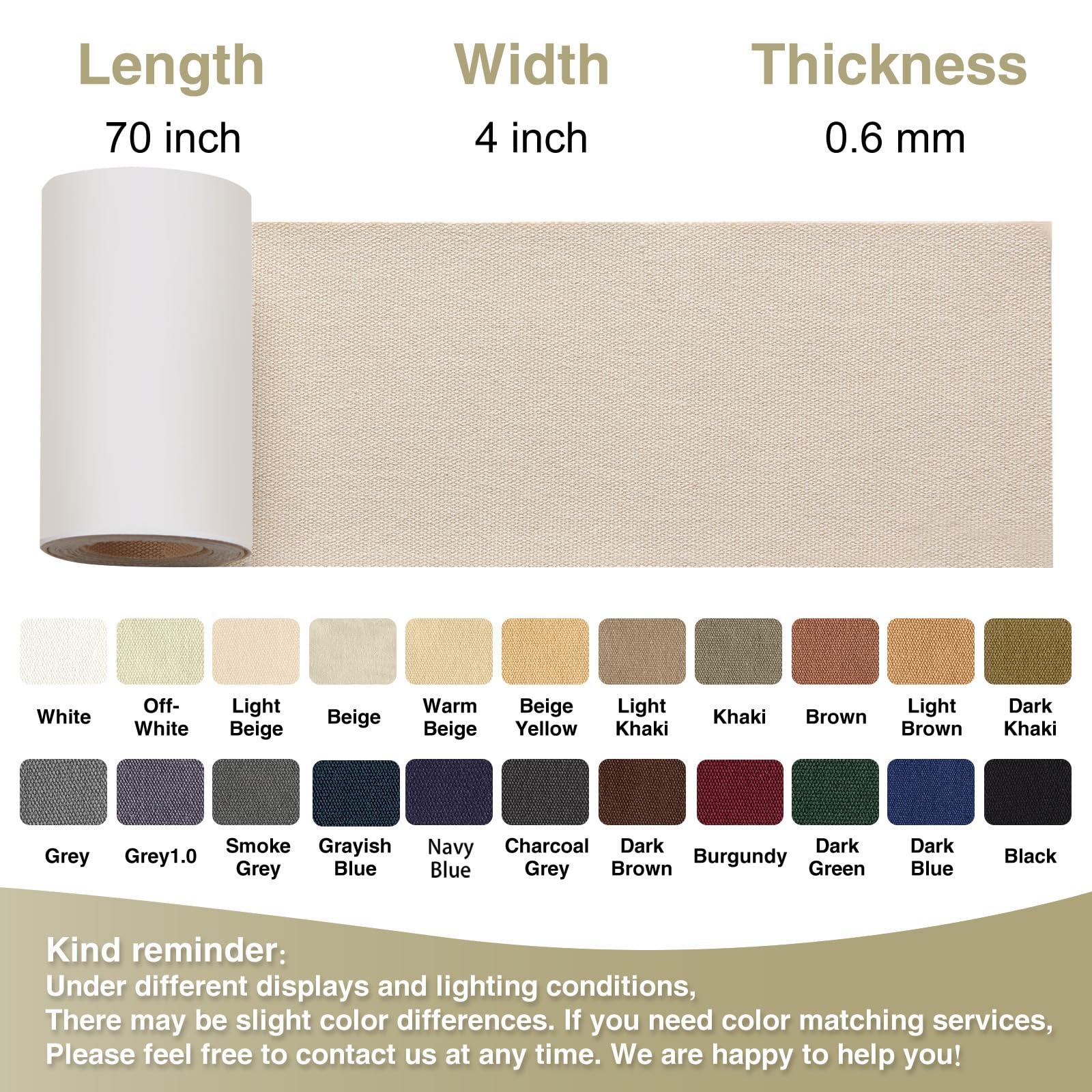 Canvas Repair Tape 4×70 Inch Waterproof Self