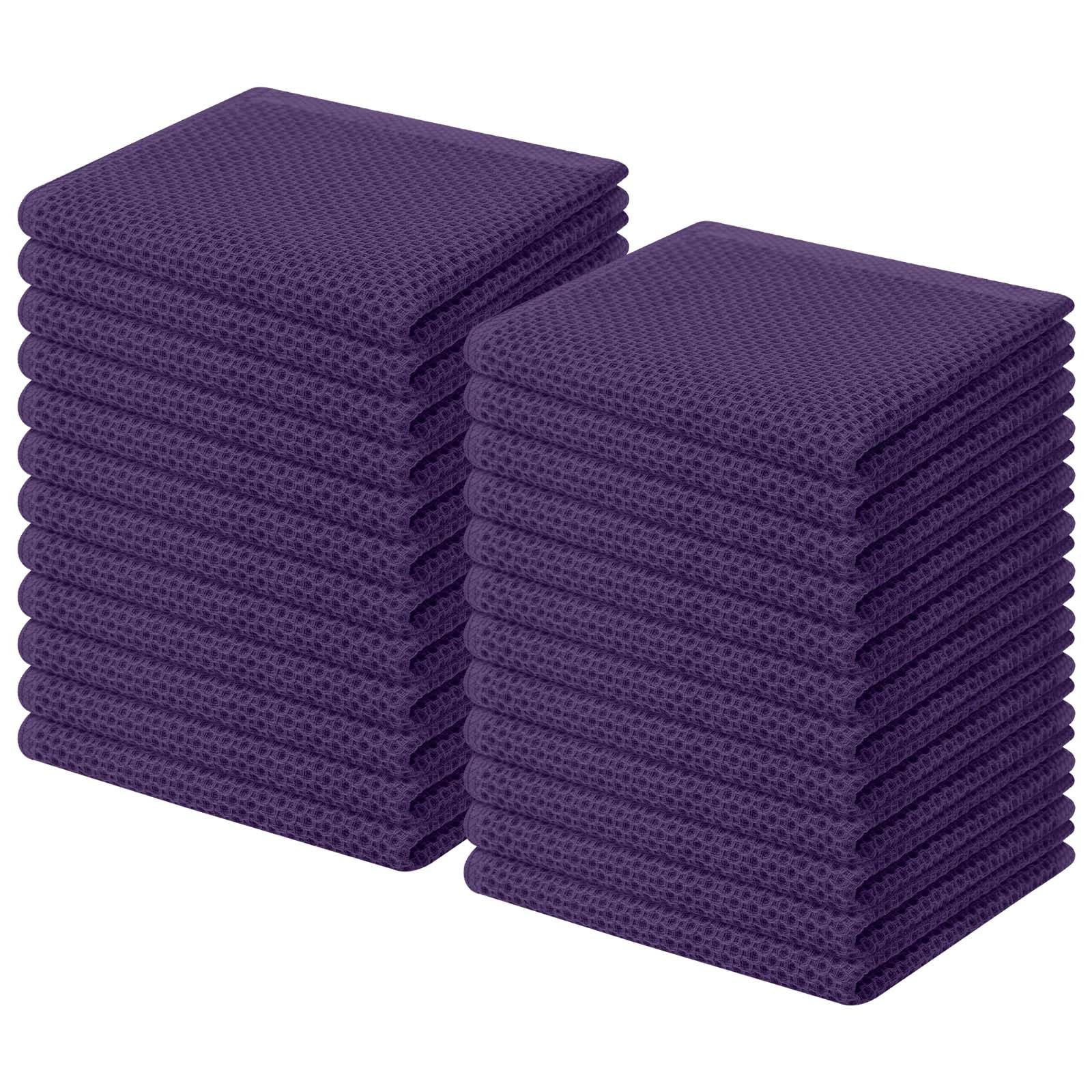 100% Cotton Waffle Weave Kitchen Dish Cloths 24 (24 Count)