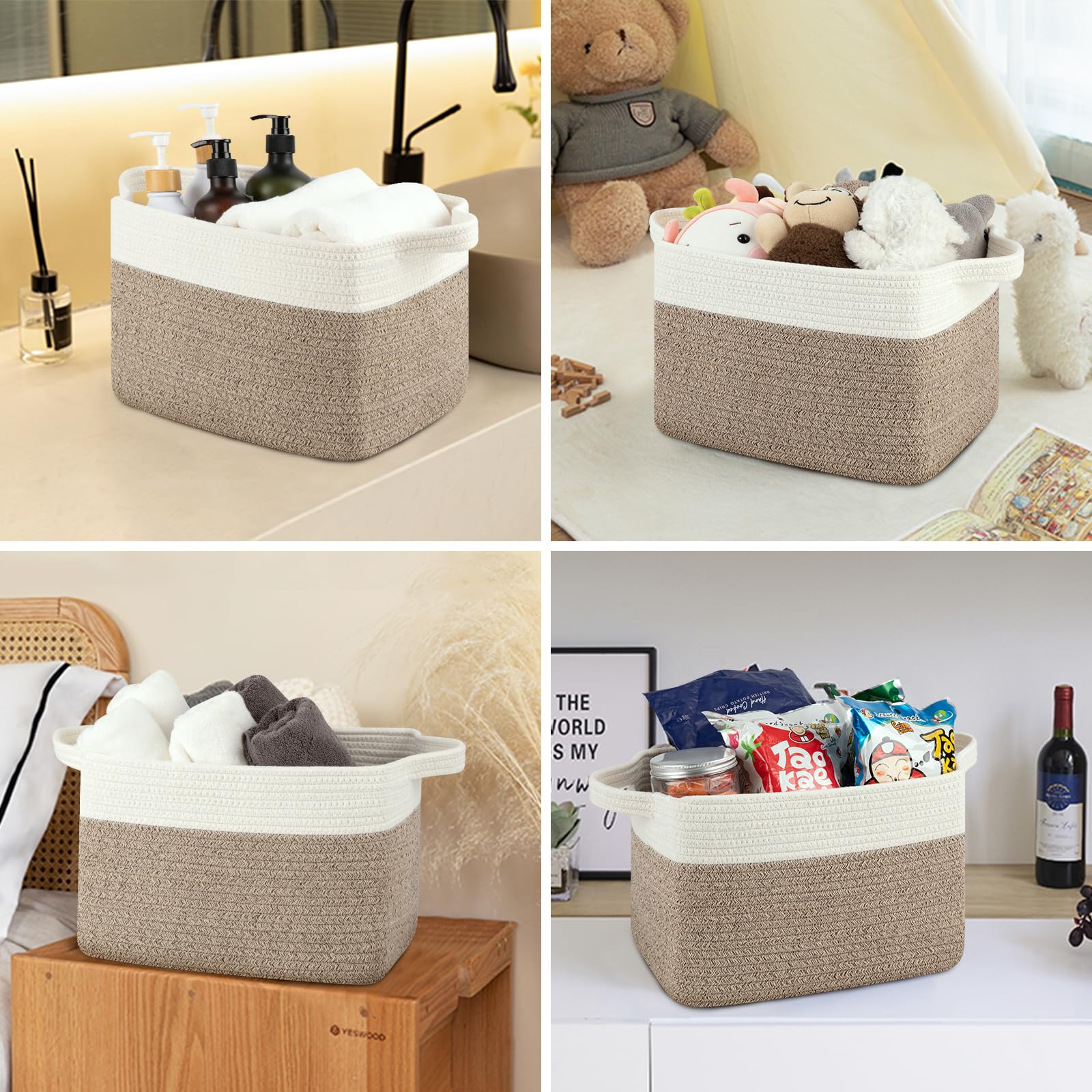 Storage Baskets for Organizing (3 Count)