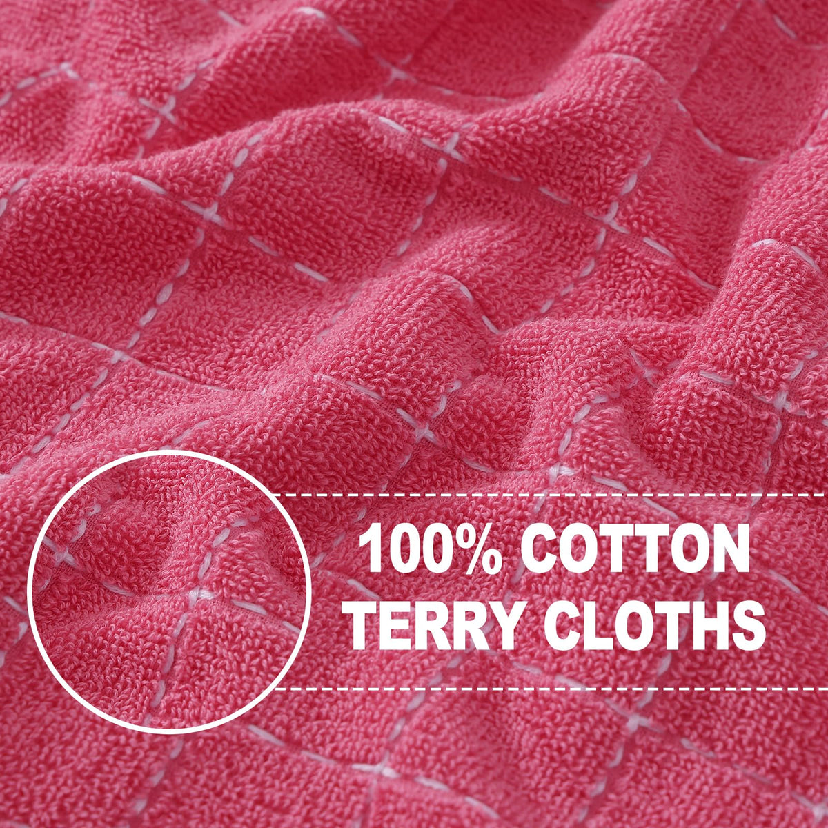 100% Cotton Terry Kitchen Towels (8 Count)