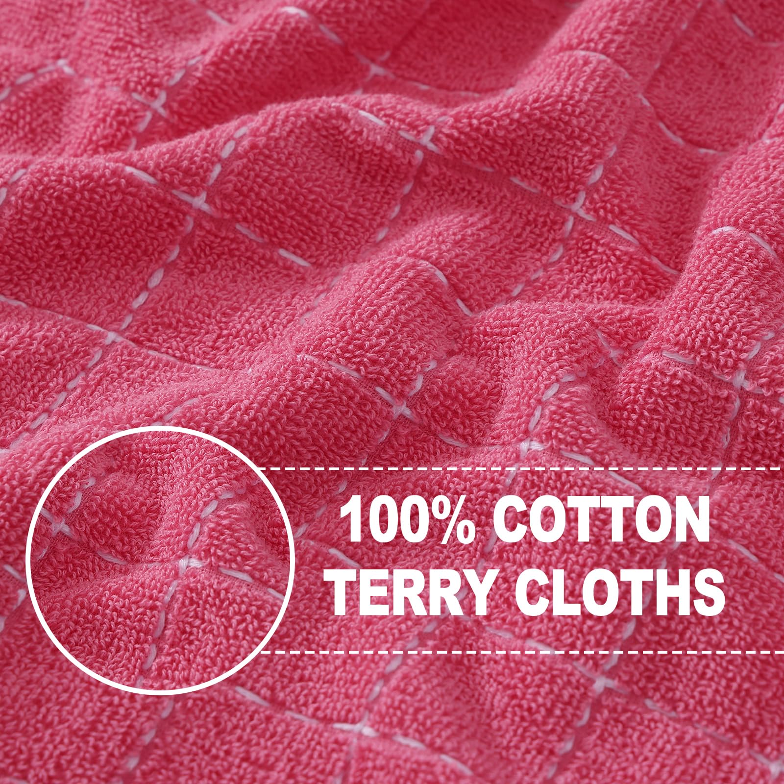 100% Cotton Terry Kitchen Towels (6 Count)