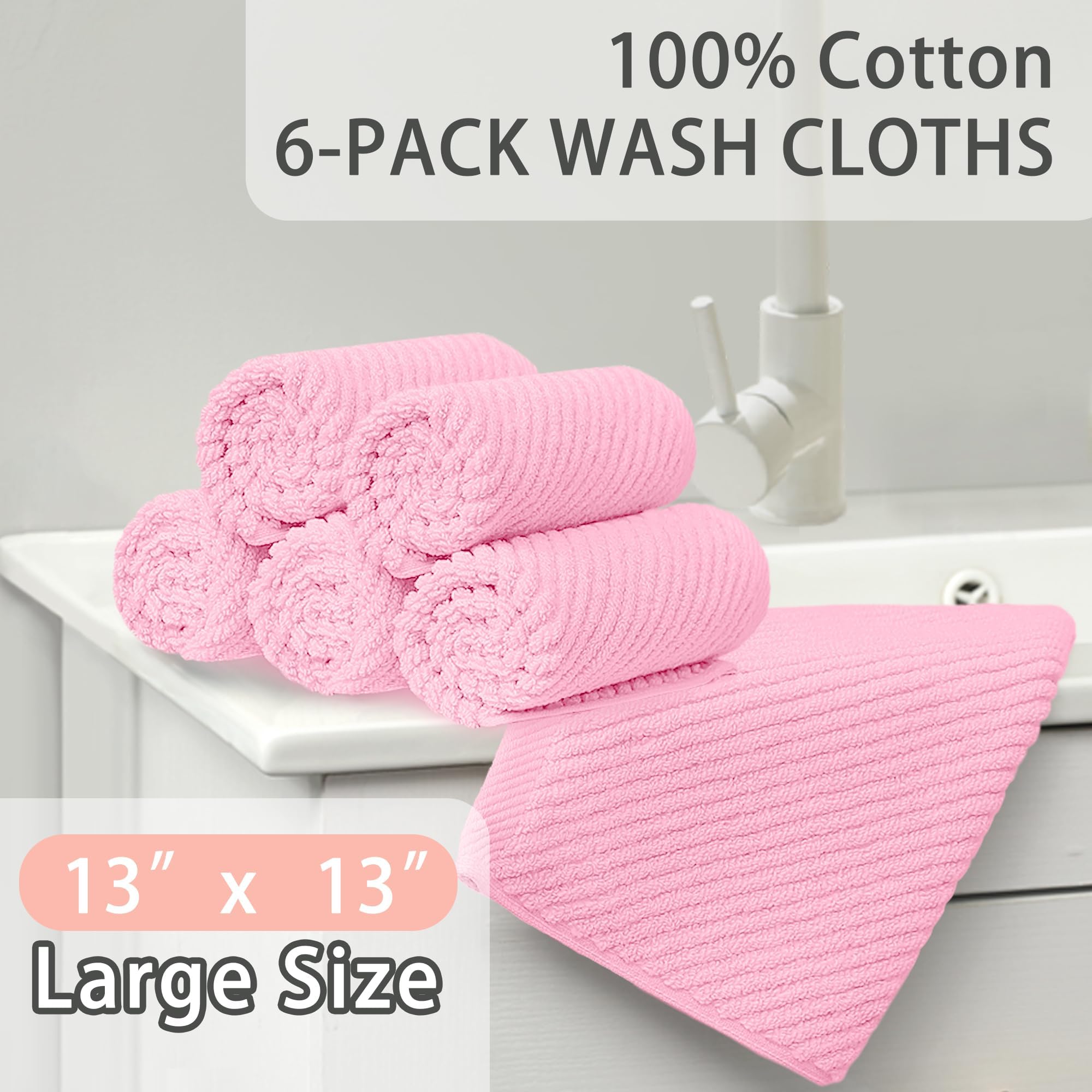 Face Towels 6PC (6 Count)
