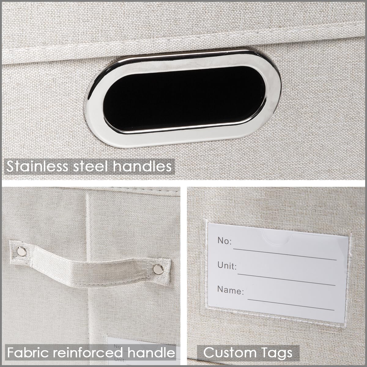 Collapsible Storage Bin with Lid [5 (5 Count)