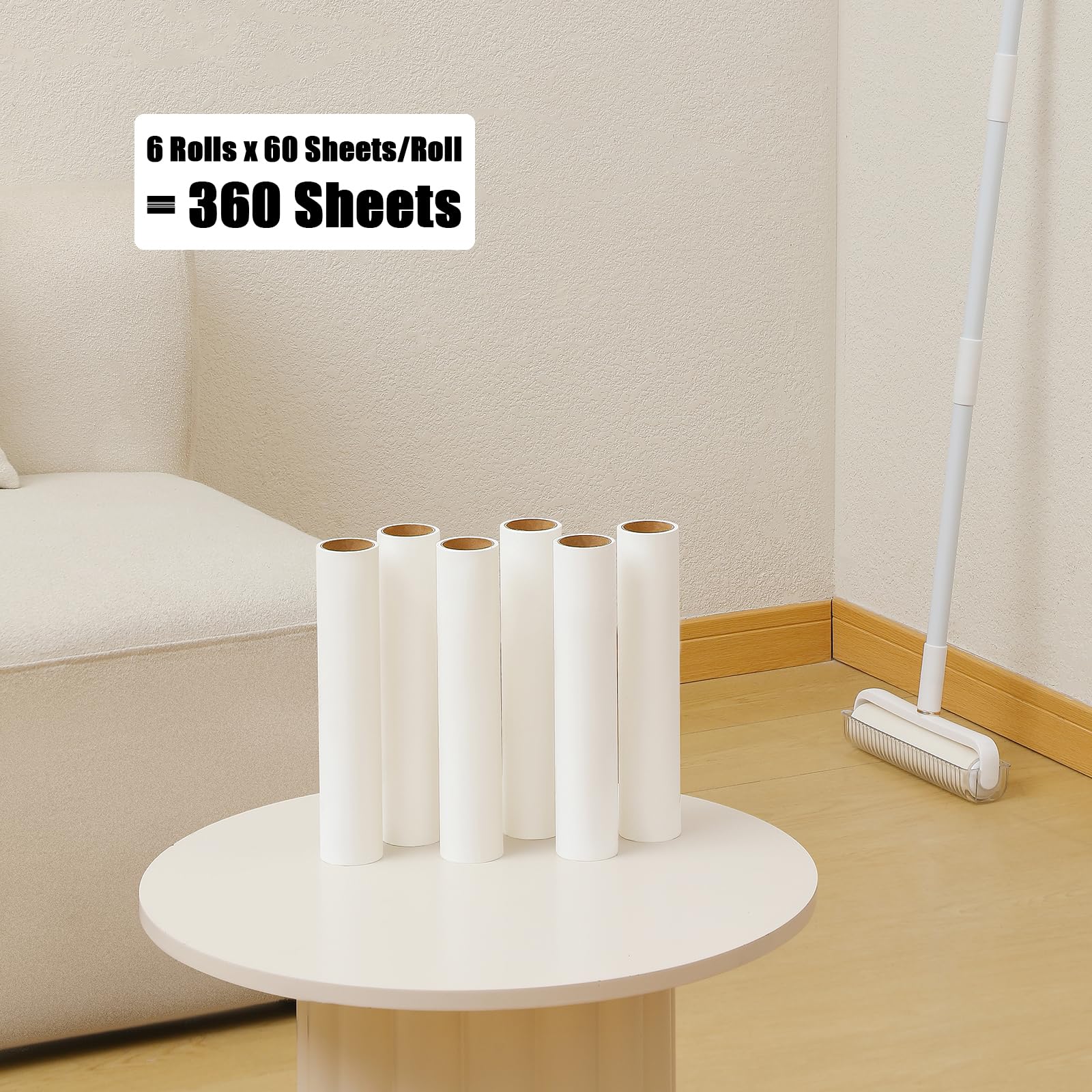 9.45 inch Lint Roller Refill Extra Sticky 9.4 (360 Count)