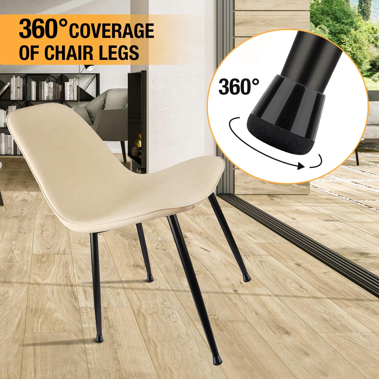 32 Pcs New Chair Leg Floor Protectors (32 Count)