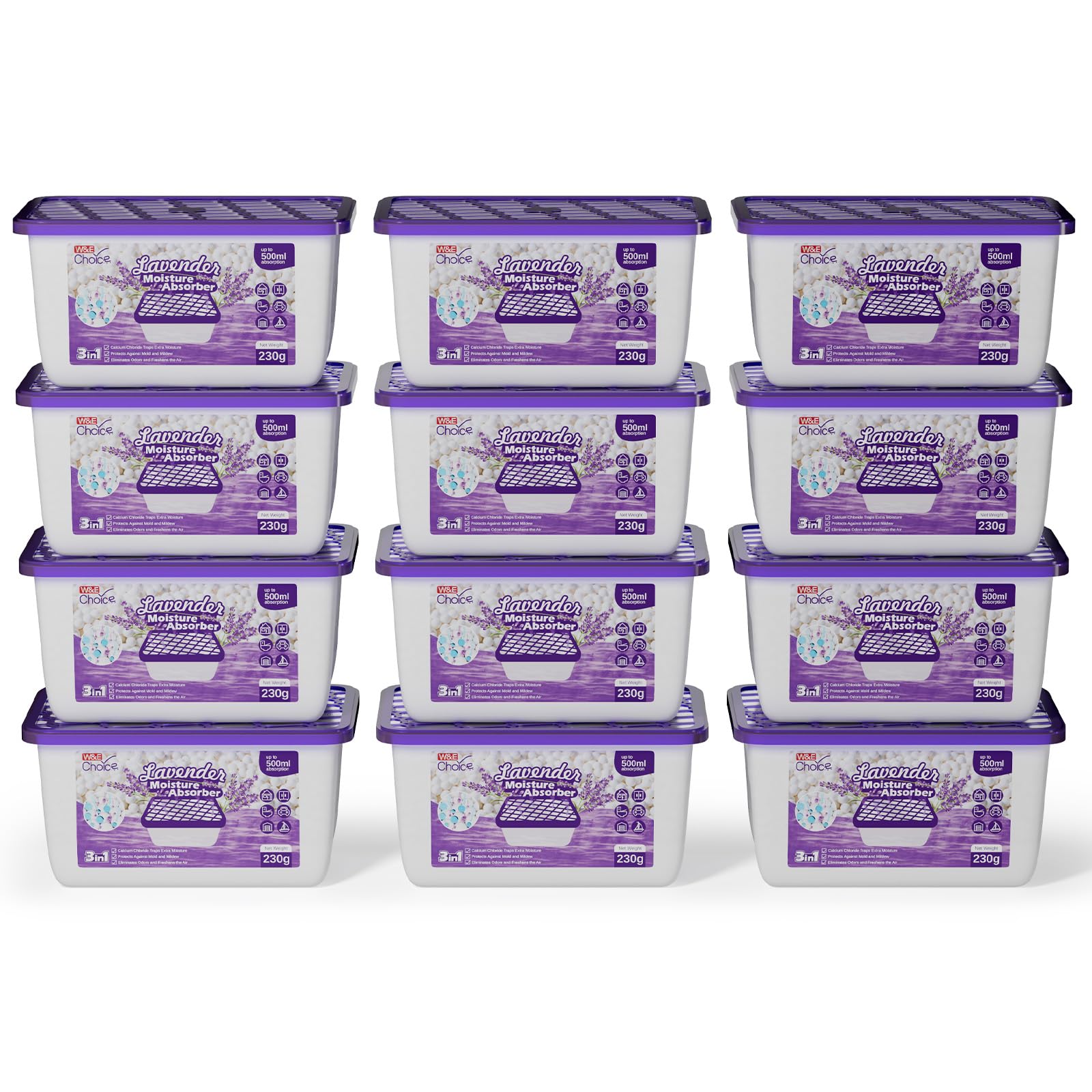 Moisture Absorbers with Lavender Scent (12 Count)