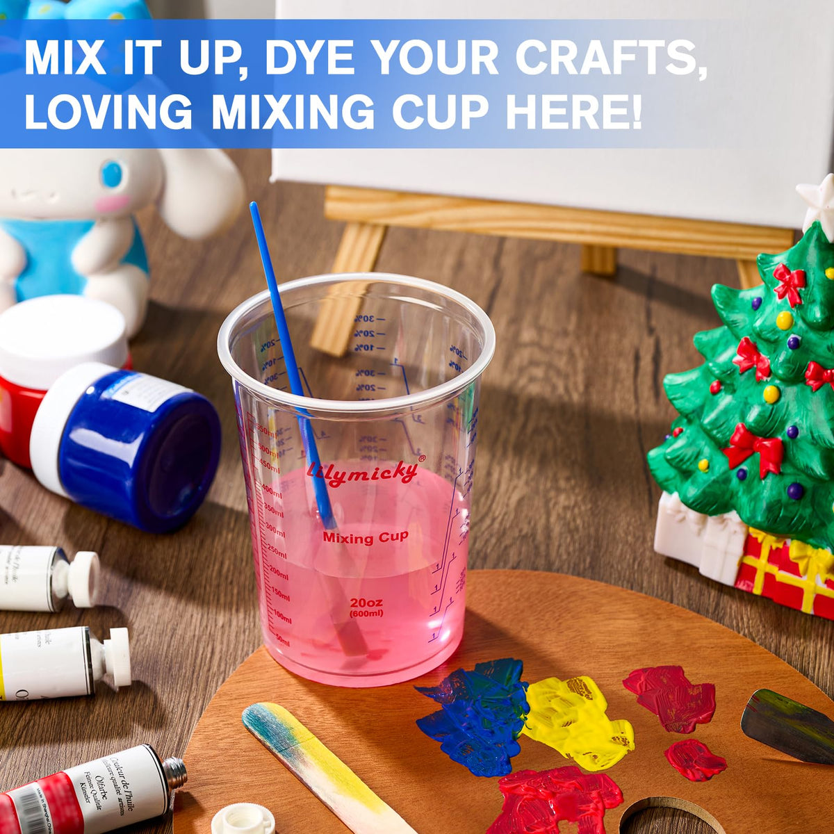 50 Pack Plastic Mixing Cups (50 Count)
