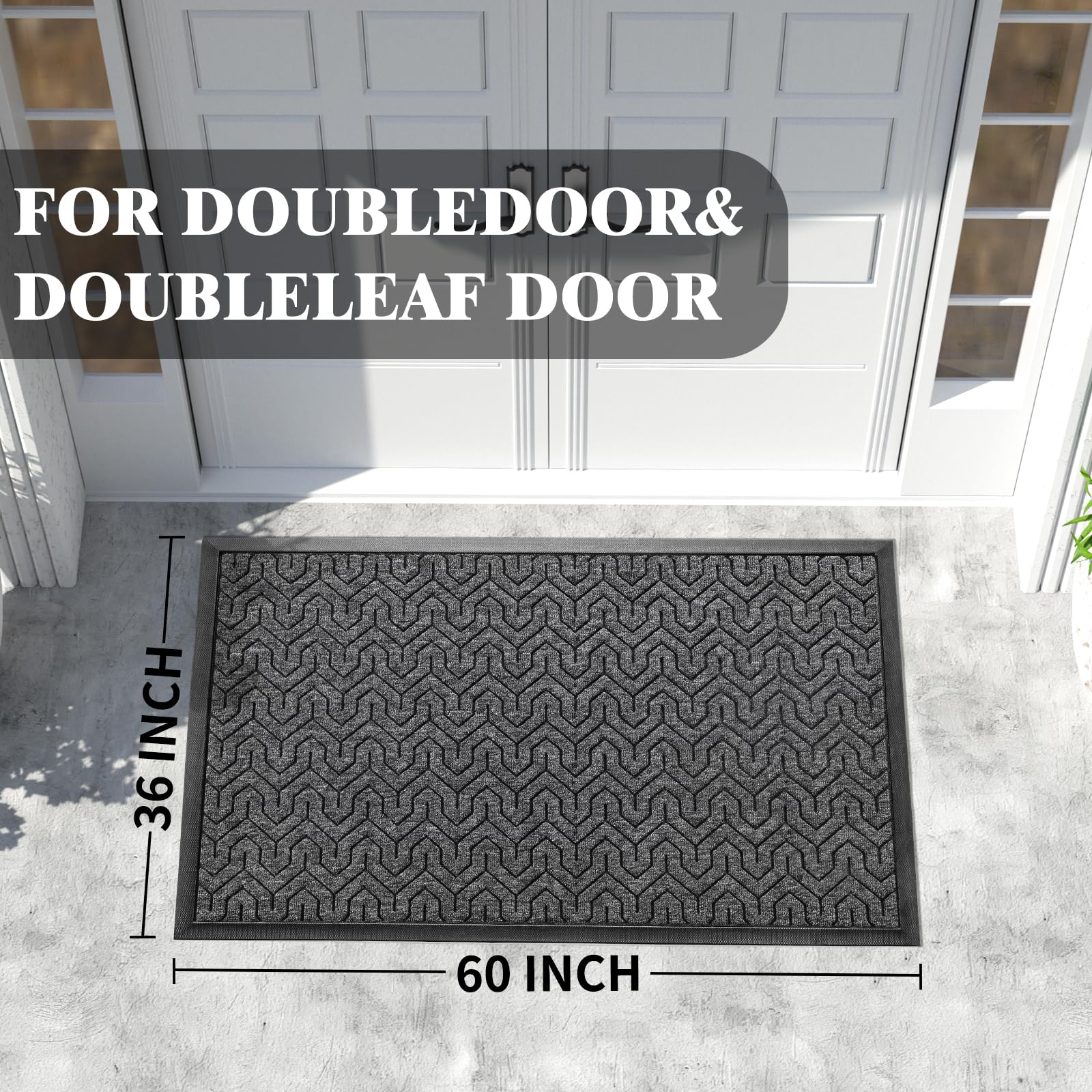 Extra Large Door Mat Outside Entrance 60x36