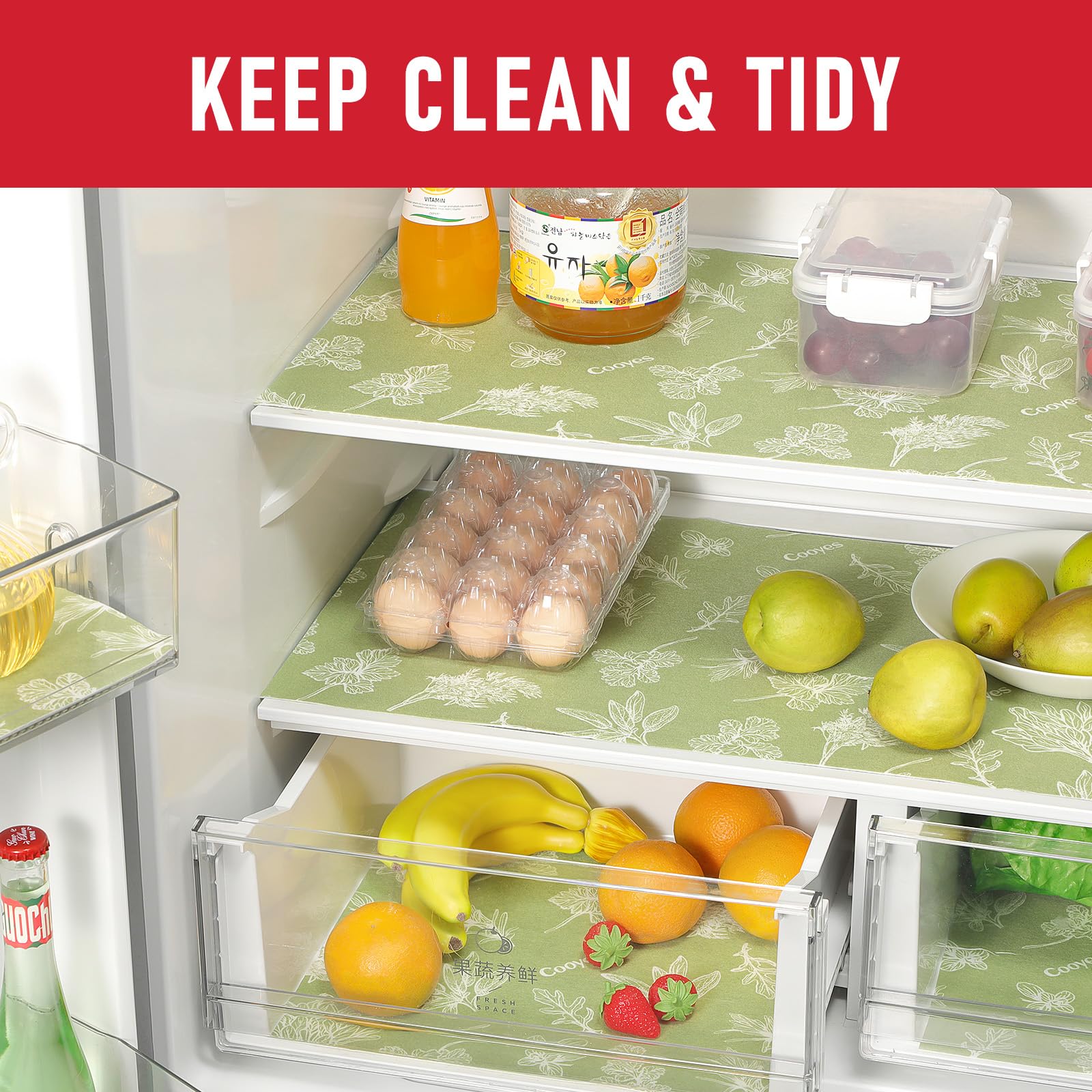 Large Fridge Liners for Refrigerator (43 Sq Ft)