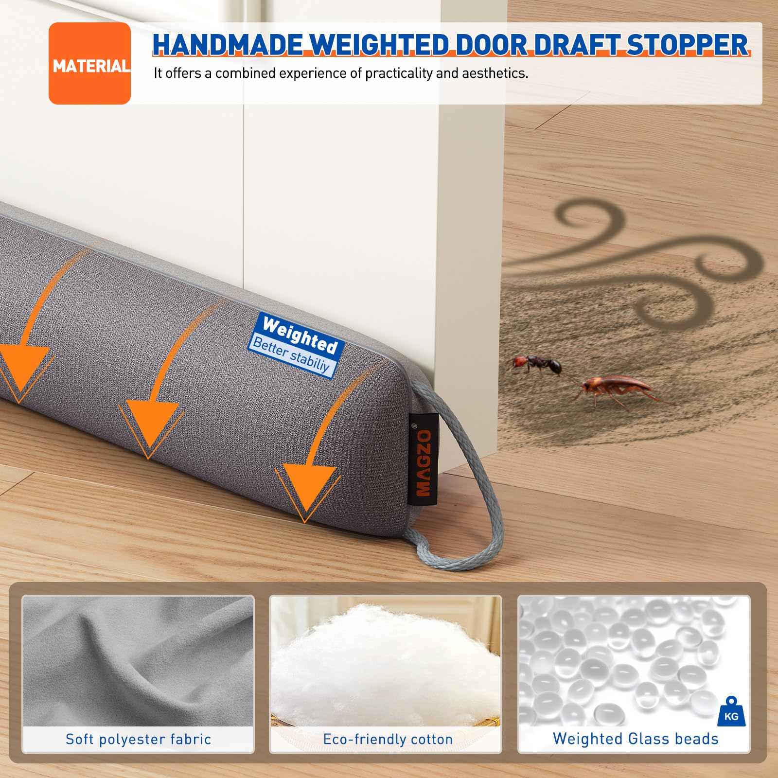 Door Draft Stopper 36 Inches