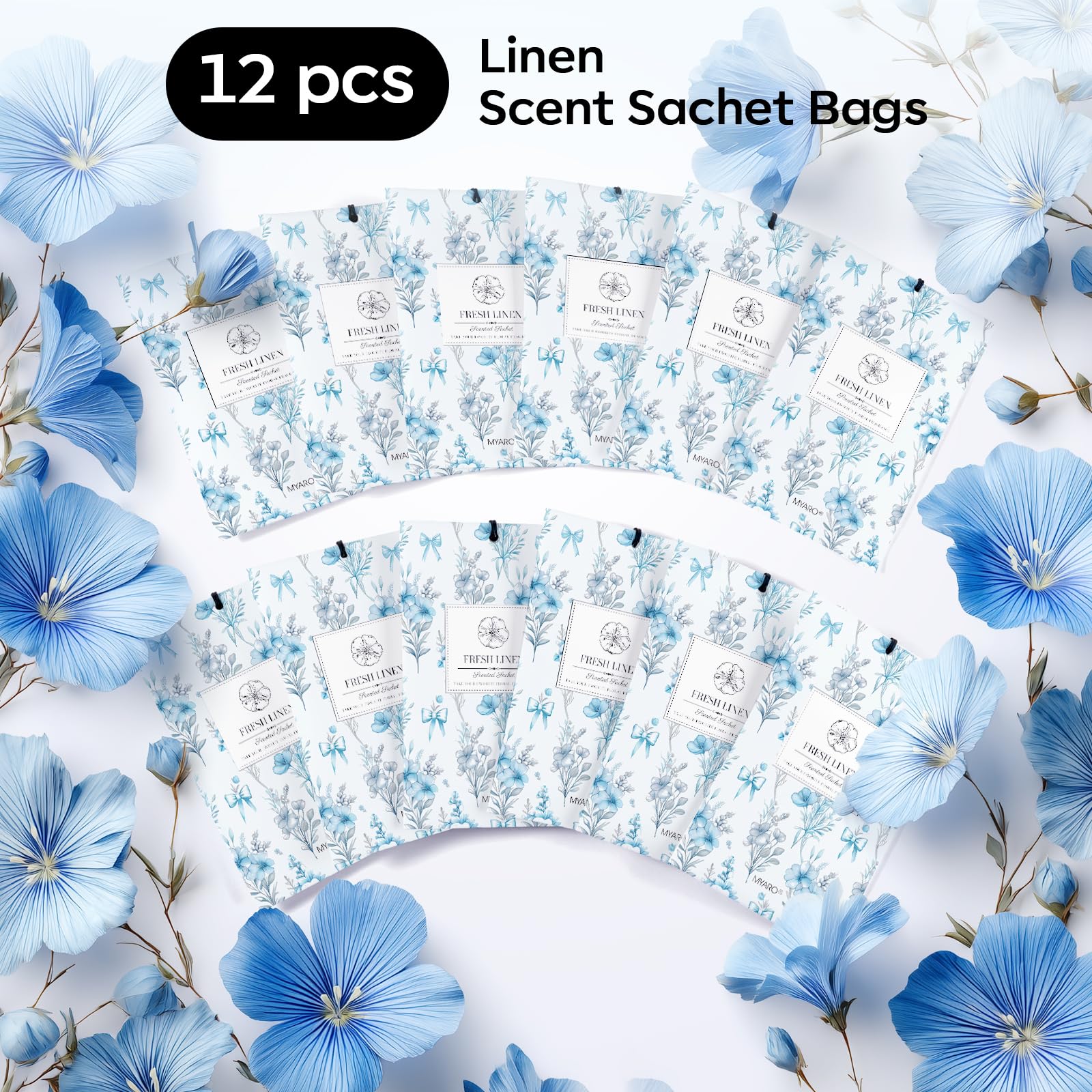 20 Pack Linen Scented Sachets (20 Count)