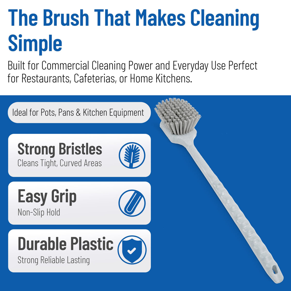 20" Floater Scrub Brush with Long Handle