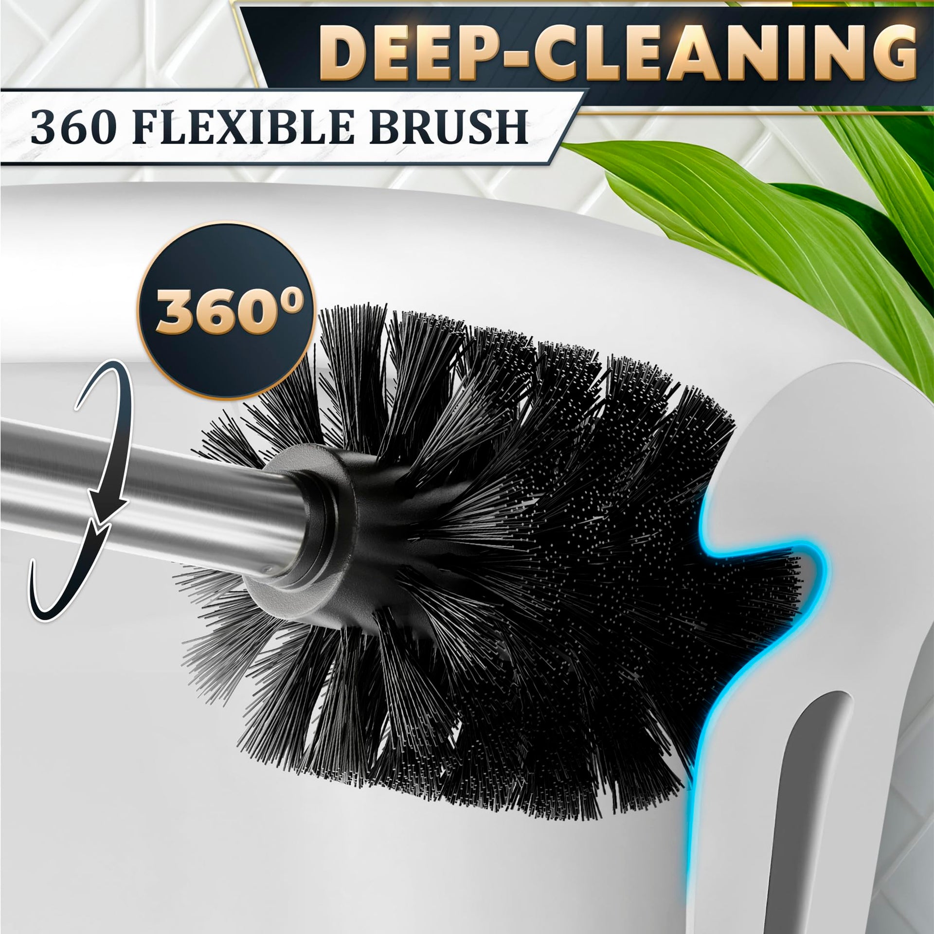 Toilet Brush and Holder Set