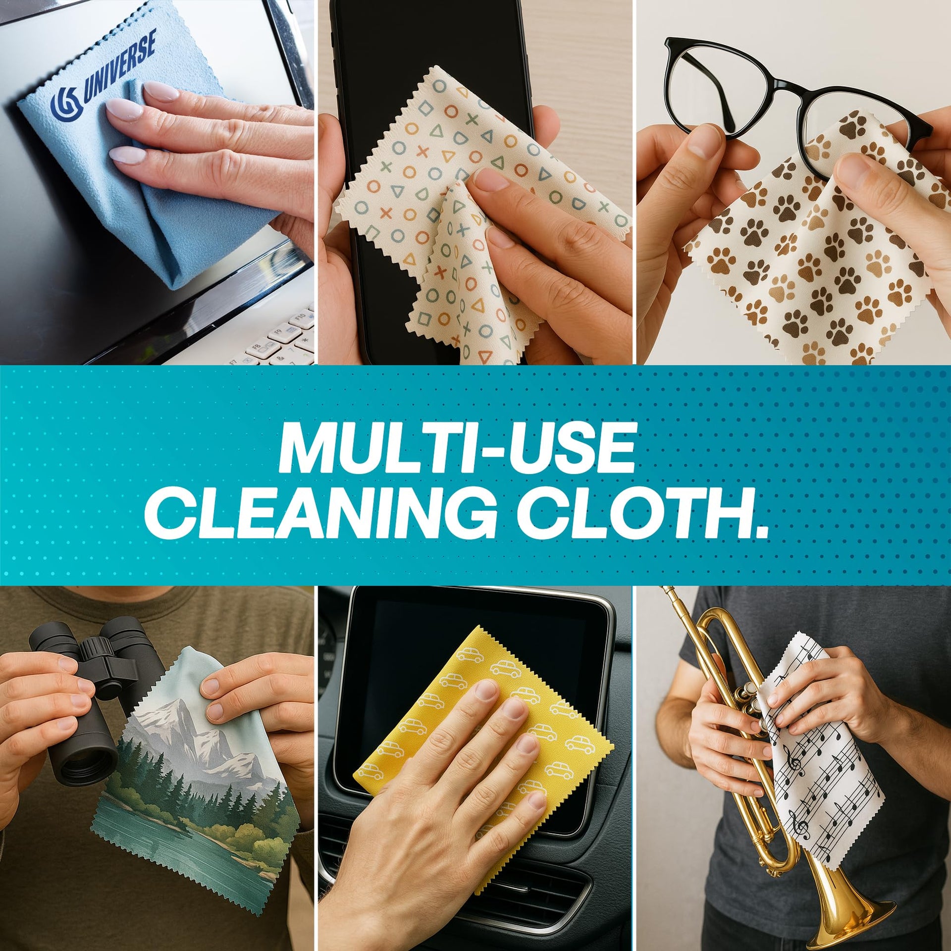 Custom Microfiber Cleaning Cloth (10 Count)