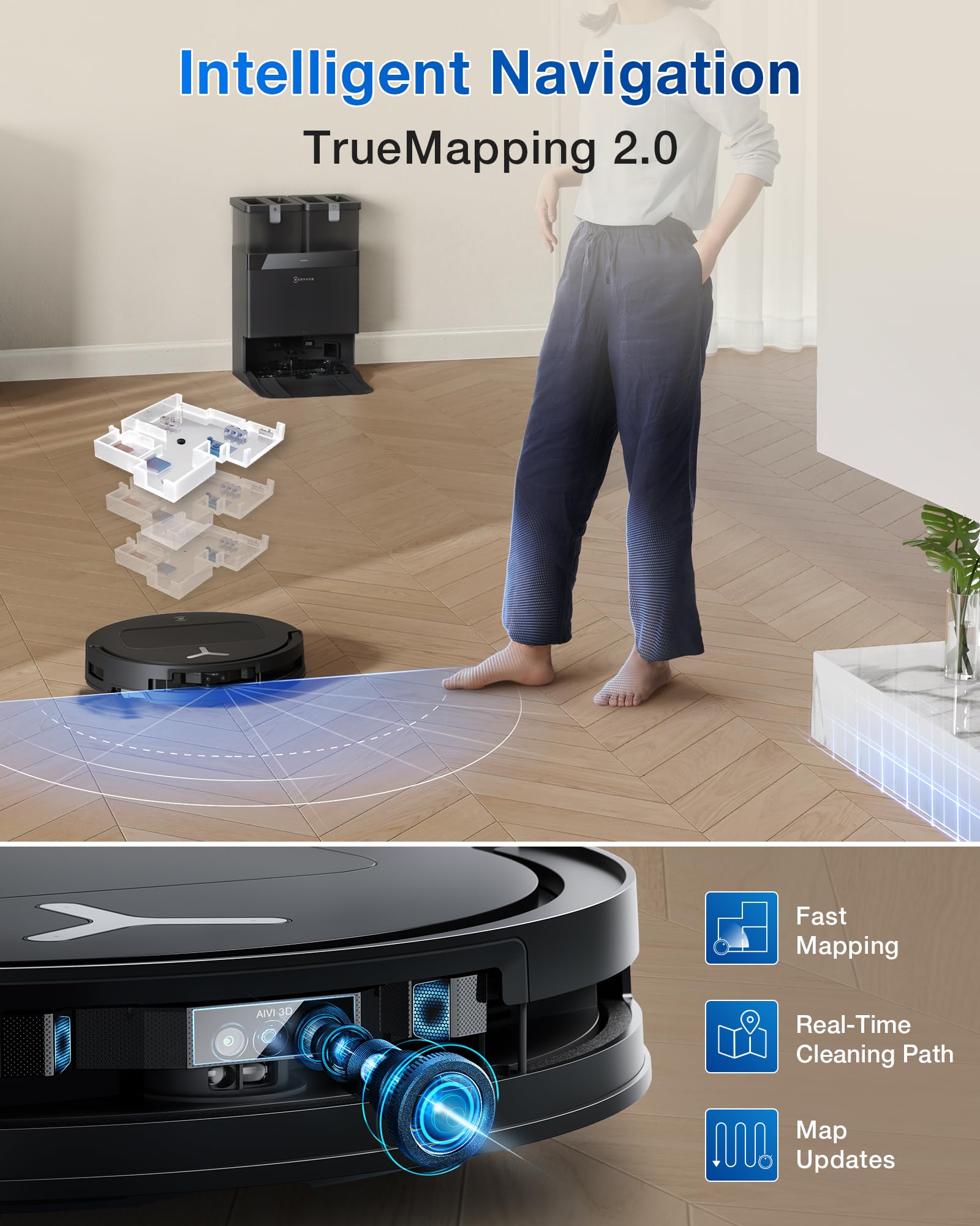 DEEBOT T50 Omni Robot Vacuum and Mop
