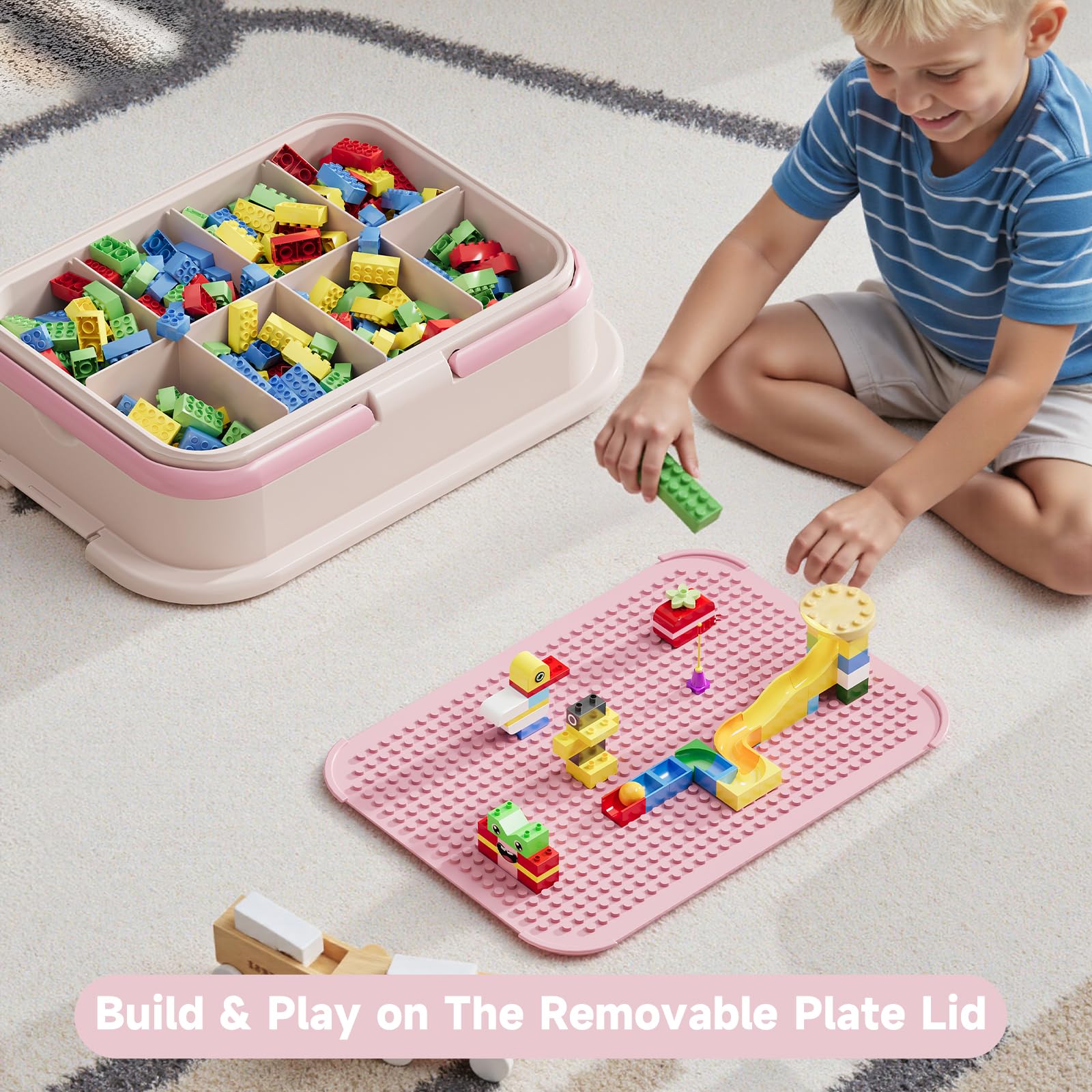 Toy Storage Organizer Box with Handle