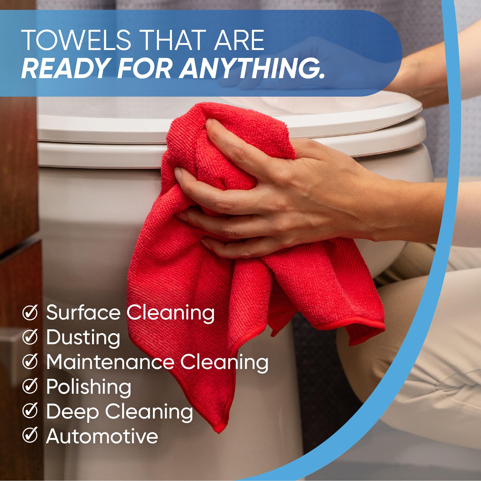 Bulk 16" x 16" All Purpose Towels Case Quantity (200 Count)