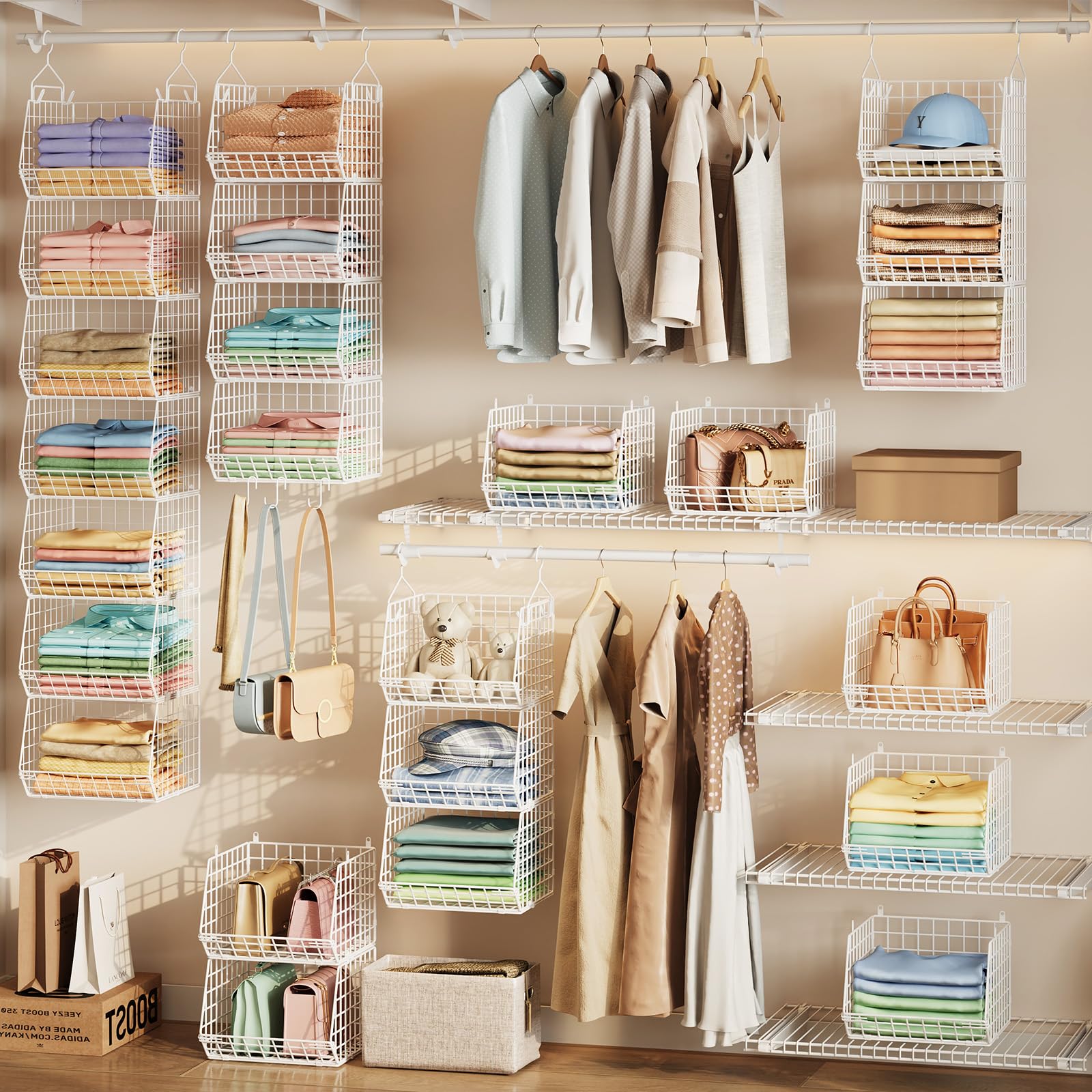 7 Tier Hanging Closet Organizer and Storage (7 Count)