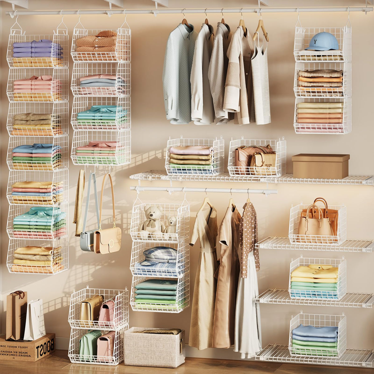 7 Tier Hanging Closet Organizer and Storage (7 Count)