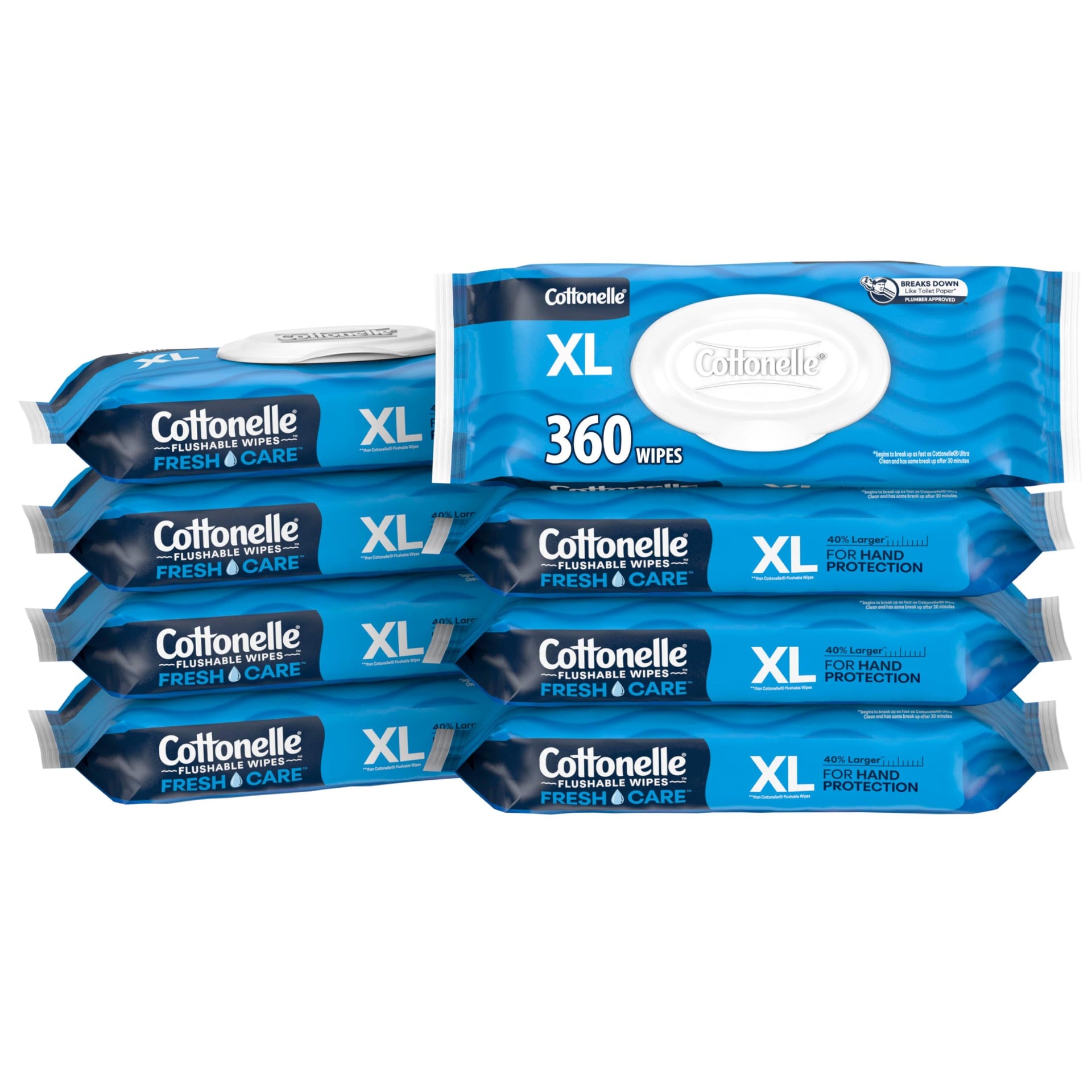 XL Flushable Wipes (360 Count)