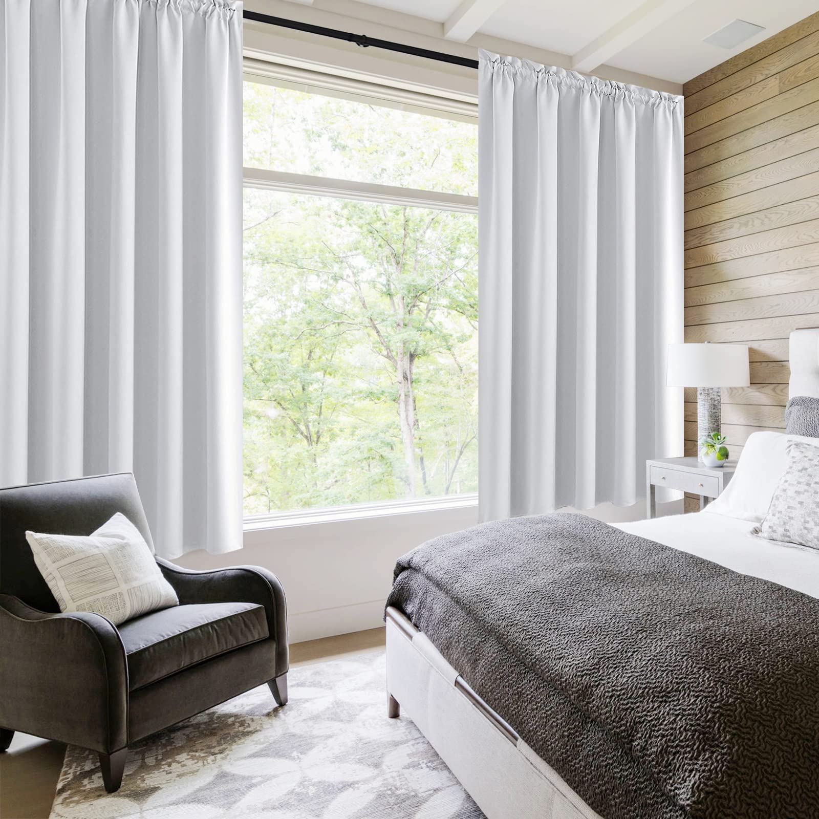 Short Blackout Curtains 42 x 36 Inch Long for Kitchen RV Bunk 2 Panels (2 Count)