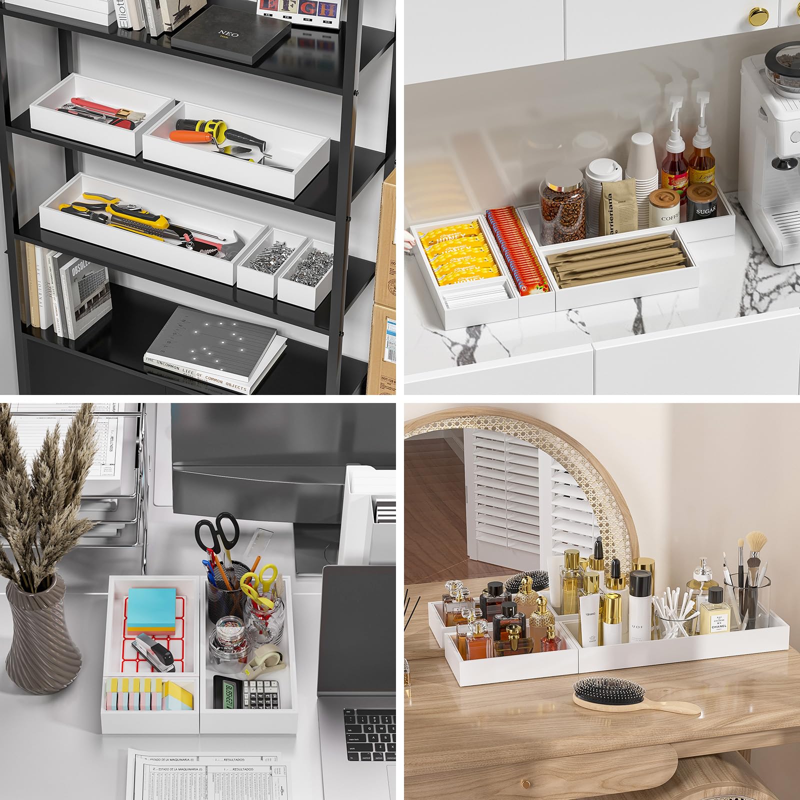 Bamboo Kitchen Drawer Organizer (2 Count)