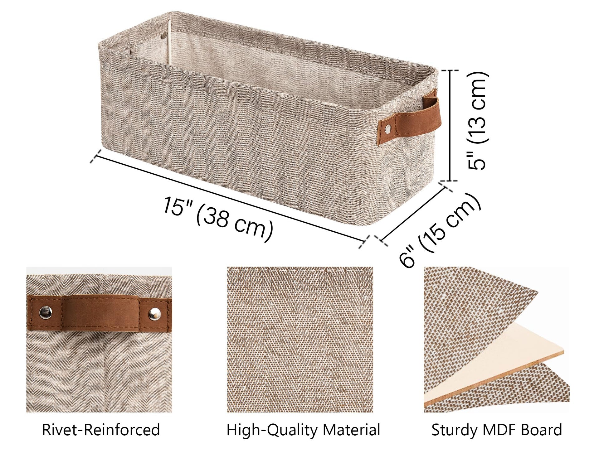 Narrow Storage Bins (2 Count)