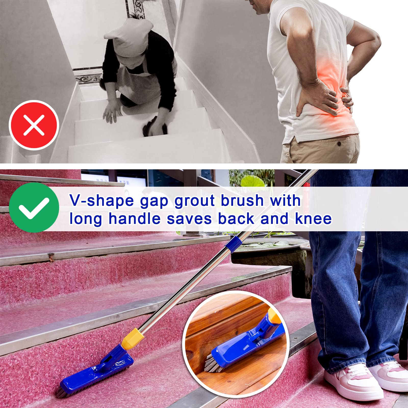 Grout & Scrub Brush Combo (2 Count)
