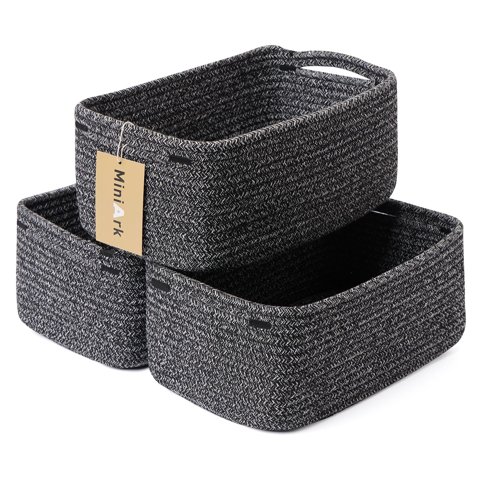 Small Storage Baskets for Organizing (3 Count)